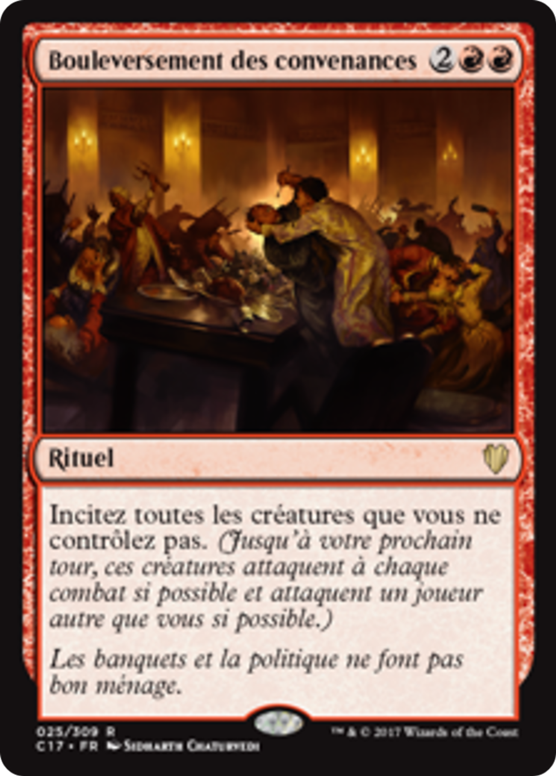 Bouleversement des convenances — Commander 2017 — Magic: The Gathering