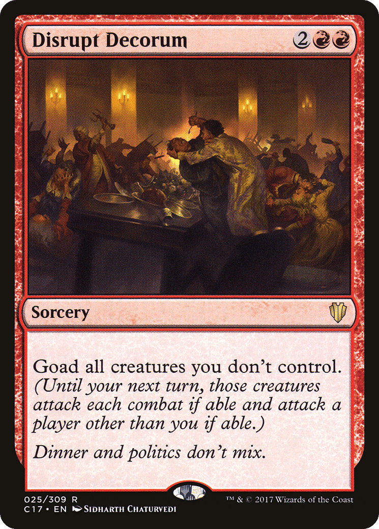 Disrupt Decorum — Commander 2017 — Magic: The Gathering