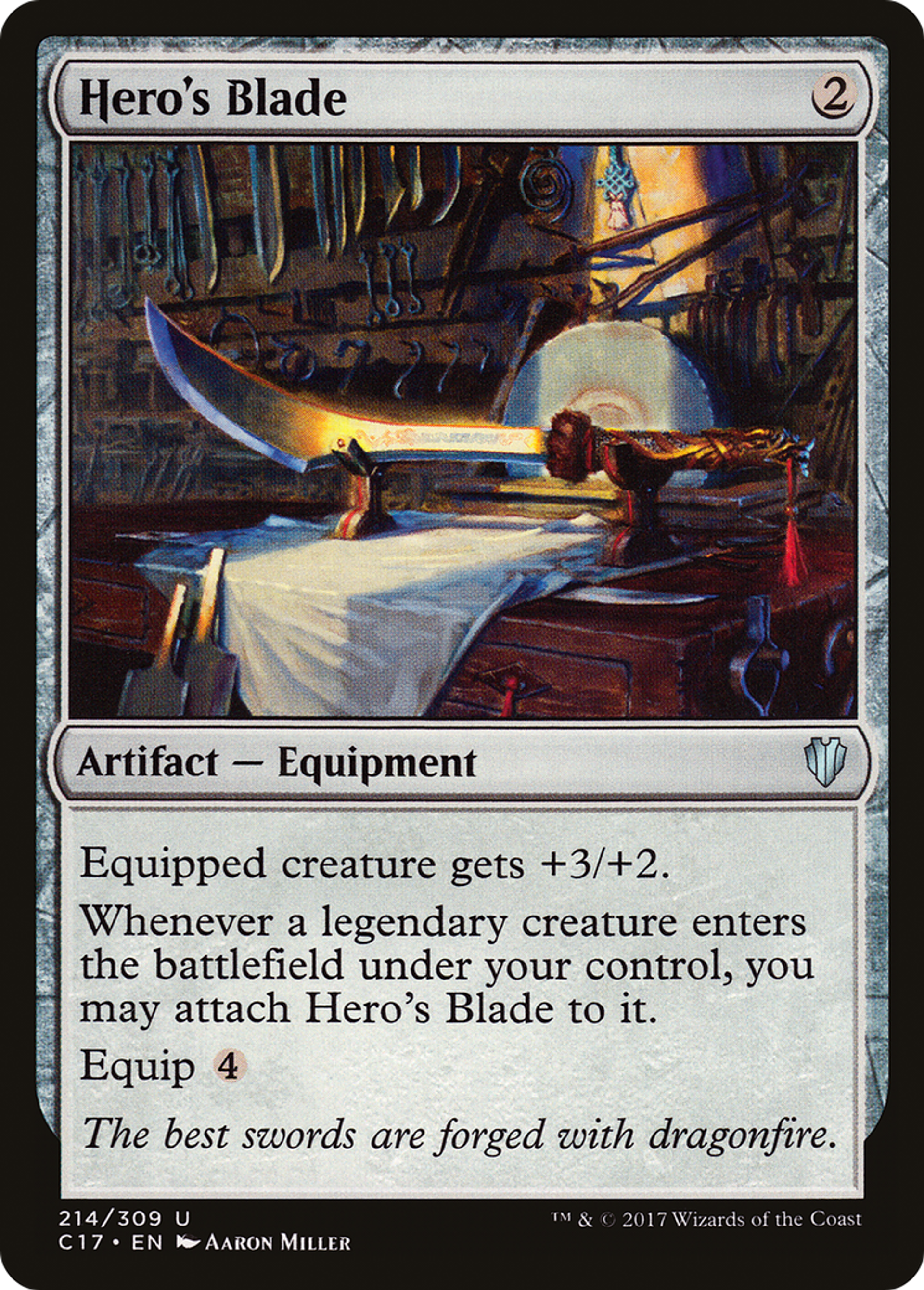 Hero's Blade — Commander 2017 — Magic: The Gathering