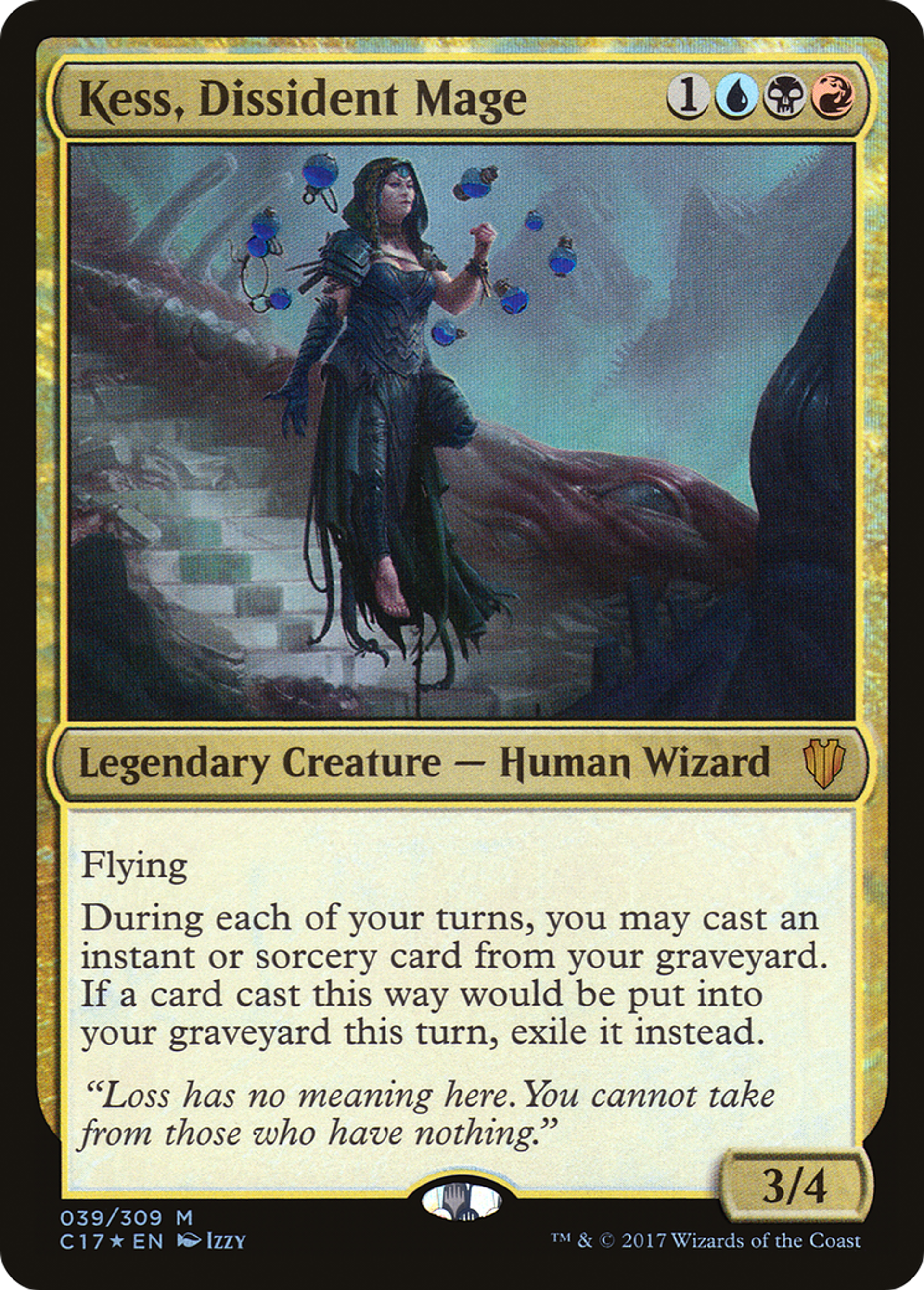 Kess, Dissident Mage — Commander 2017 — Magic: The Gathering
