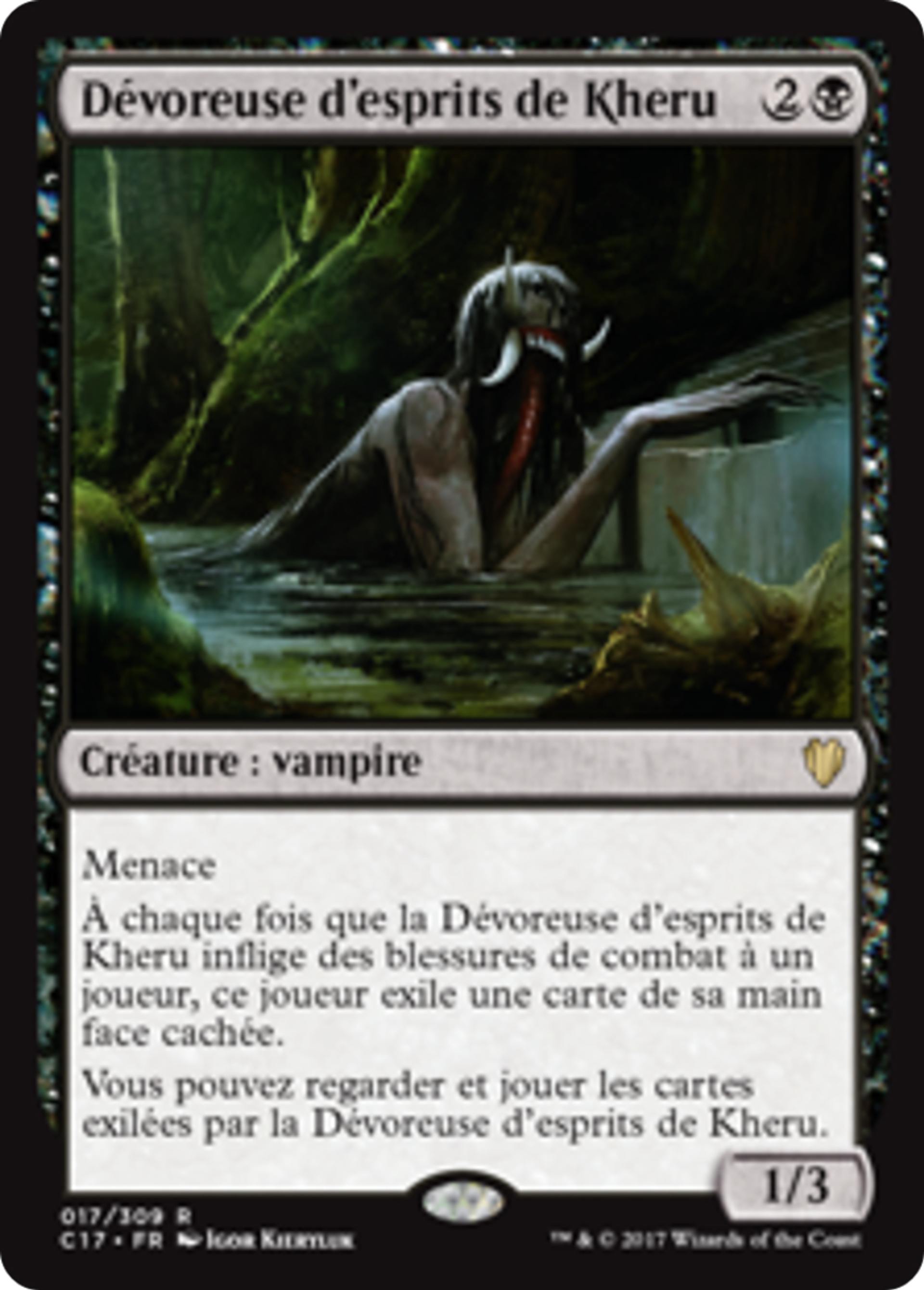 Dévoreuse d'esprits de Kheru — Commander 2017 — Magic: The Gathering