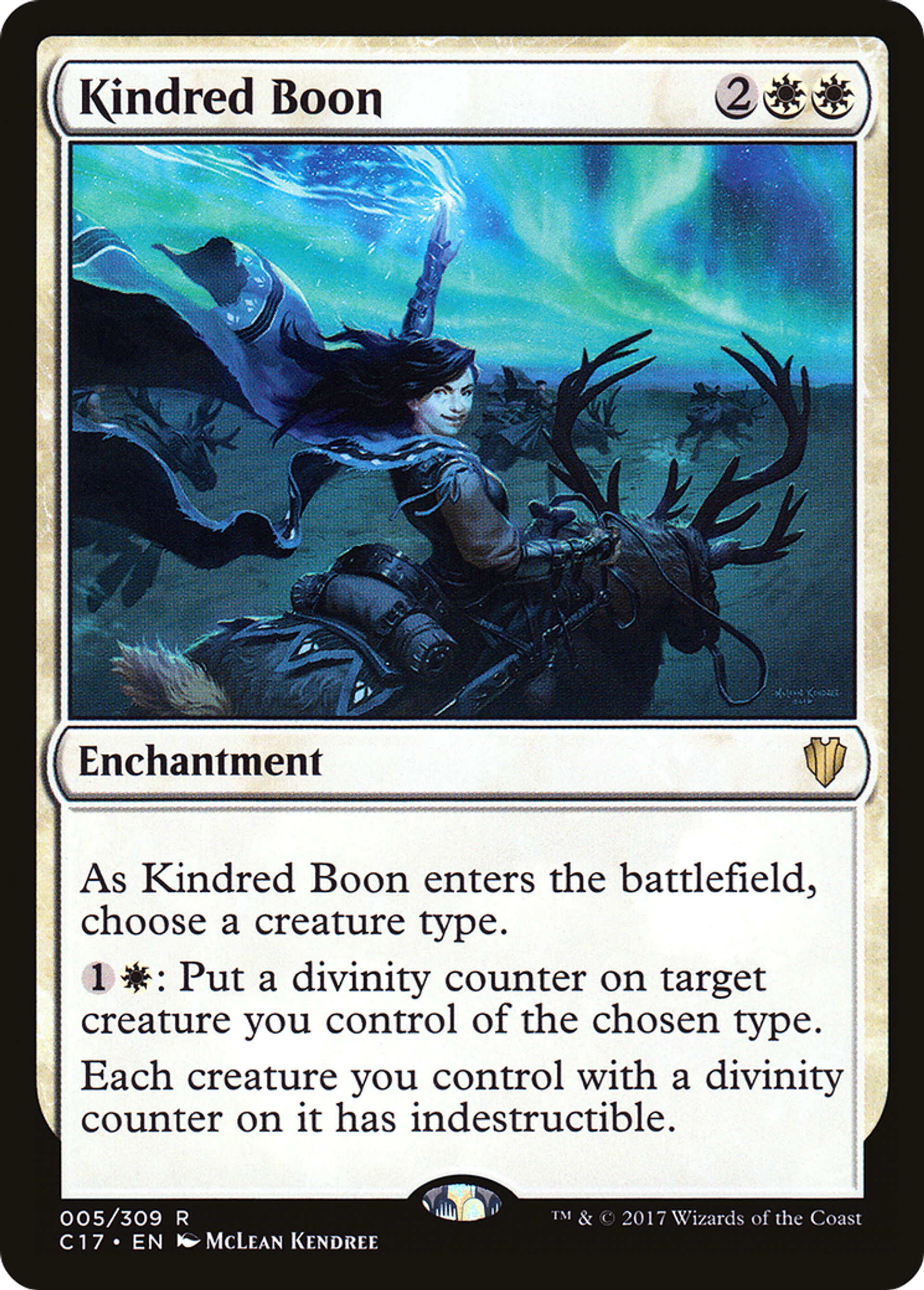 Kindred Boon — Commander 2017 — Magic: The Gathering