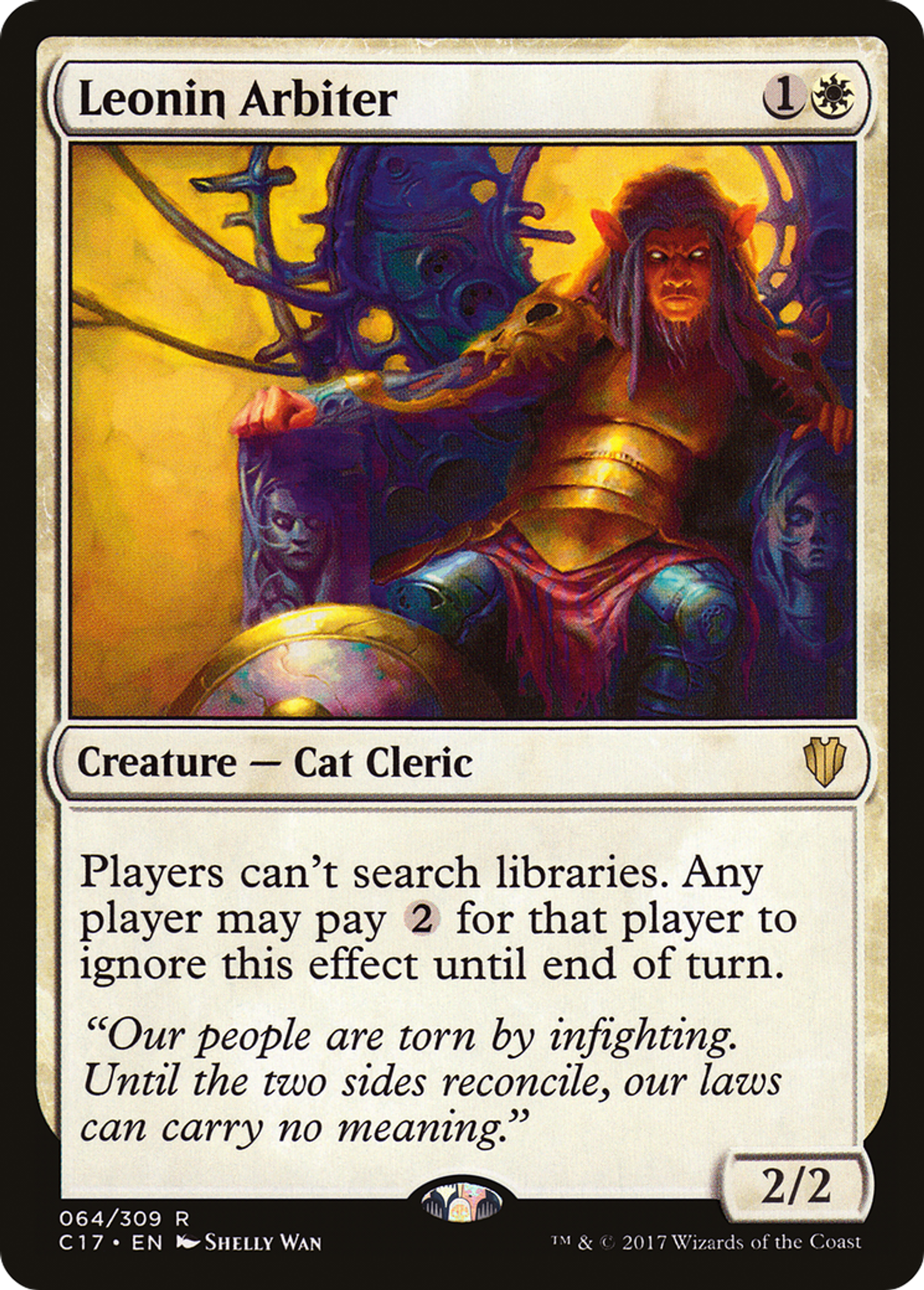 Leonin Arbiter — Commander 2017 — Magic: The Gathering