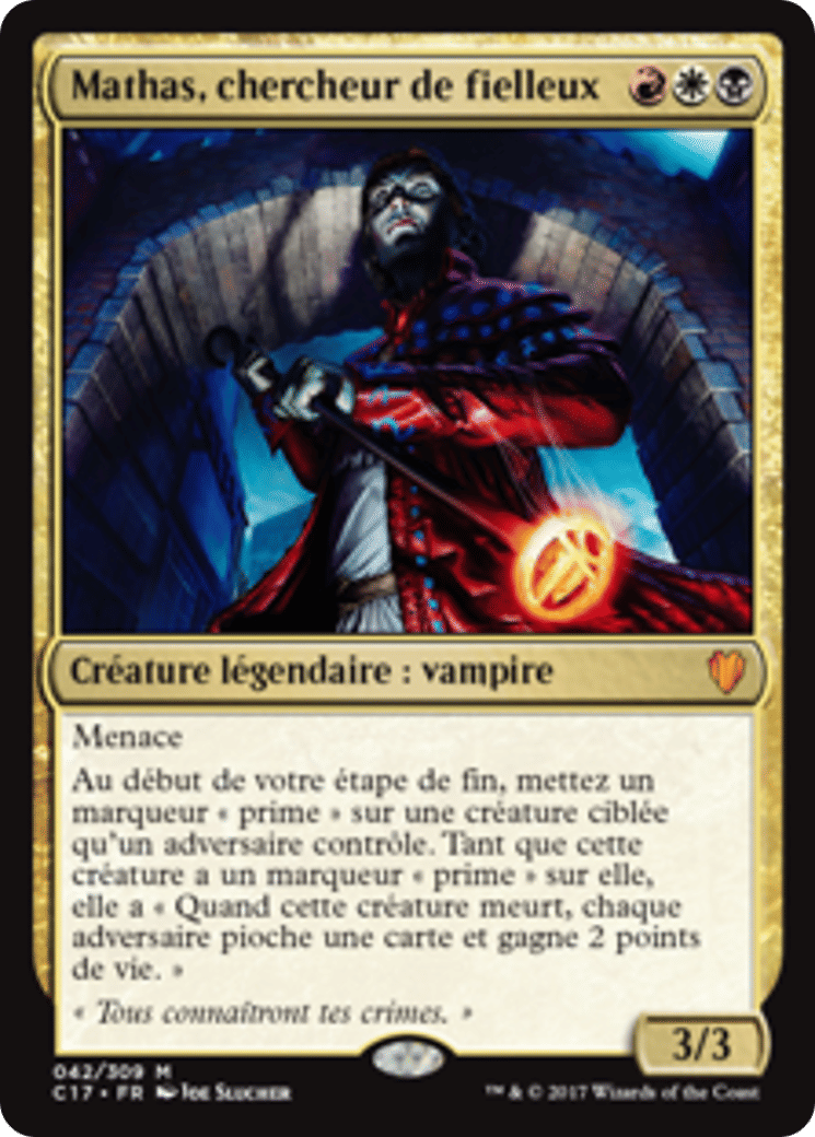 Mathas, chercheur de fielleux — Commander 2017 — Magic: The Gathering