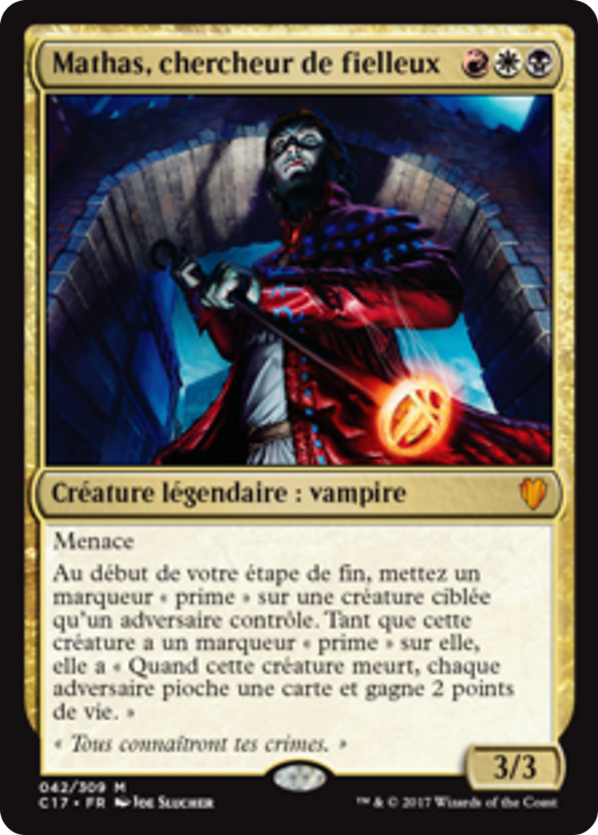 Mathas, chercheur de fielleux — Commander 2017 — Magic: The Gathering