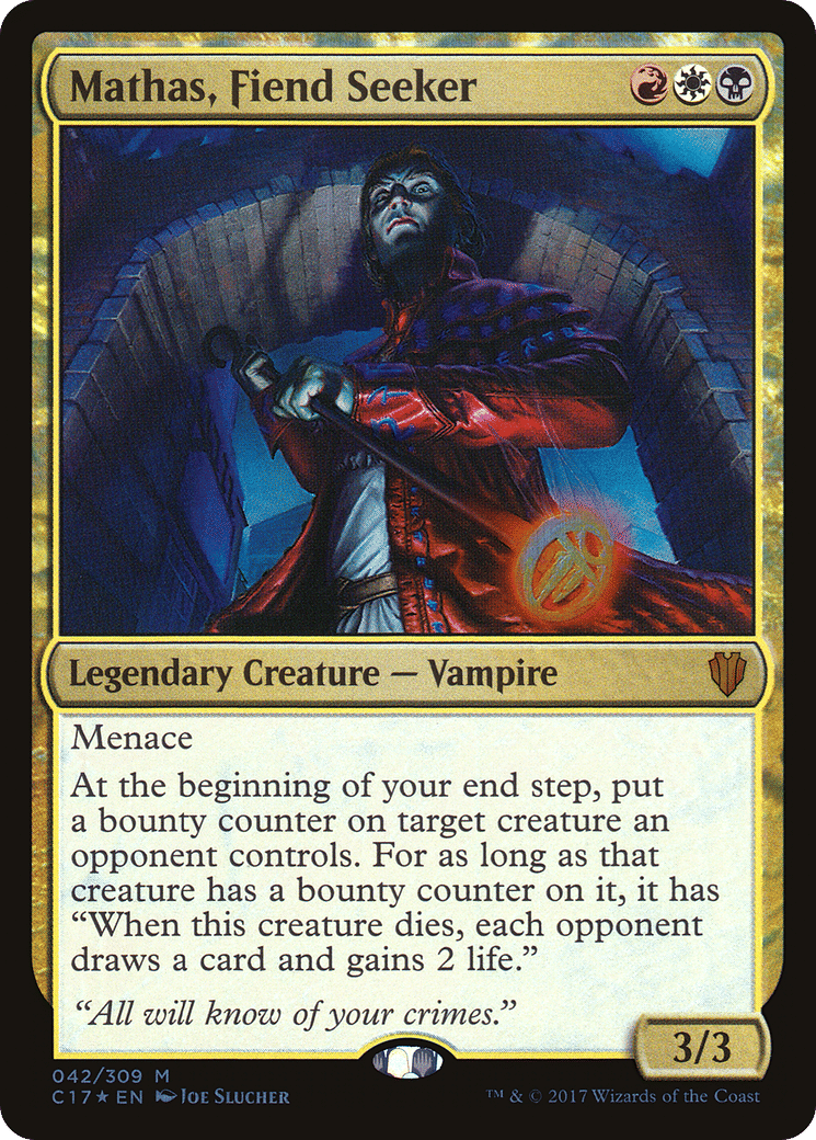 Mathas, Fiend Seeker — Commander 2017 — Magic: The Gathering