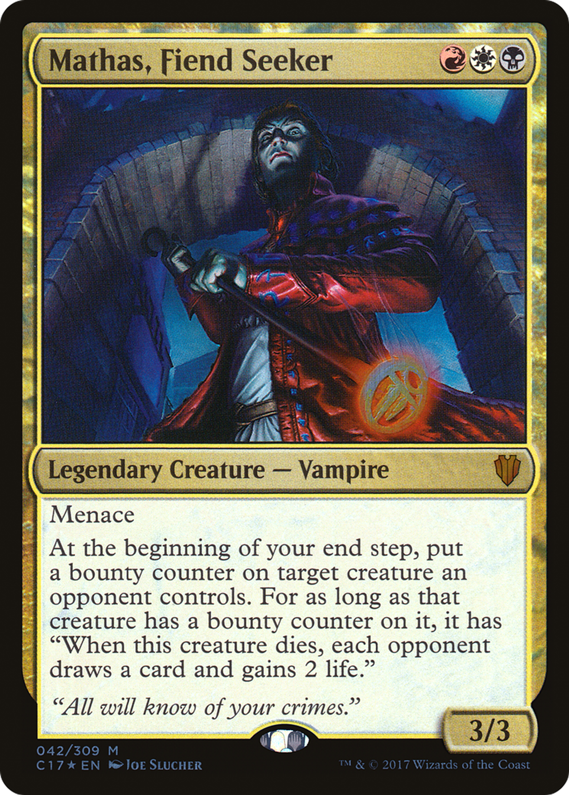 Mathas, Fiend Seeker — Commander 2017 — Magic: The Gathering