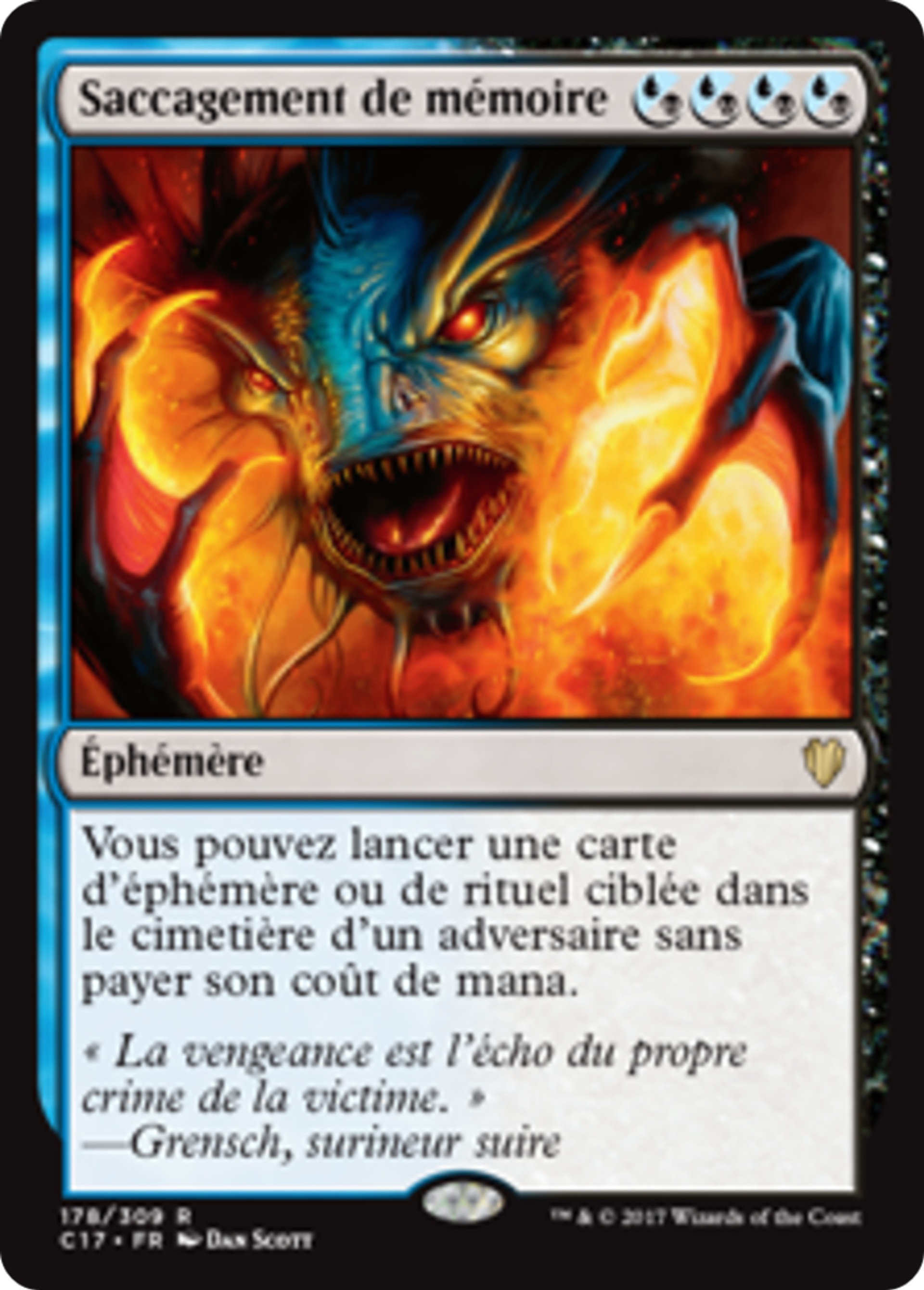 Saccagement de mémoire — Commander 2017 — Magic: The Gathering