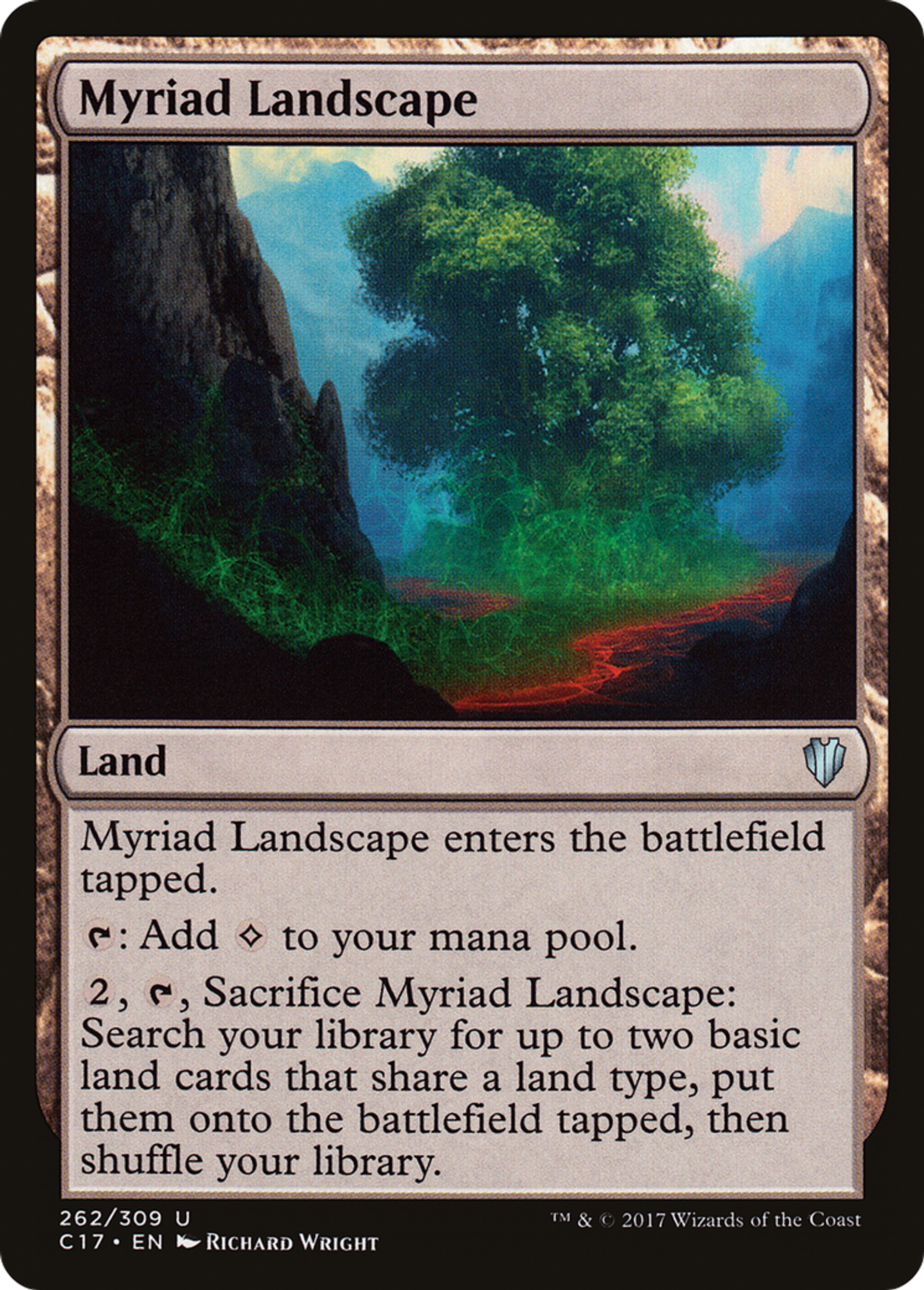 Myriad Landscape — Commander 2017 — Magic: The Gathering