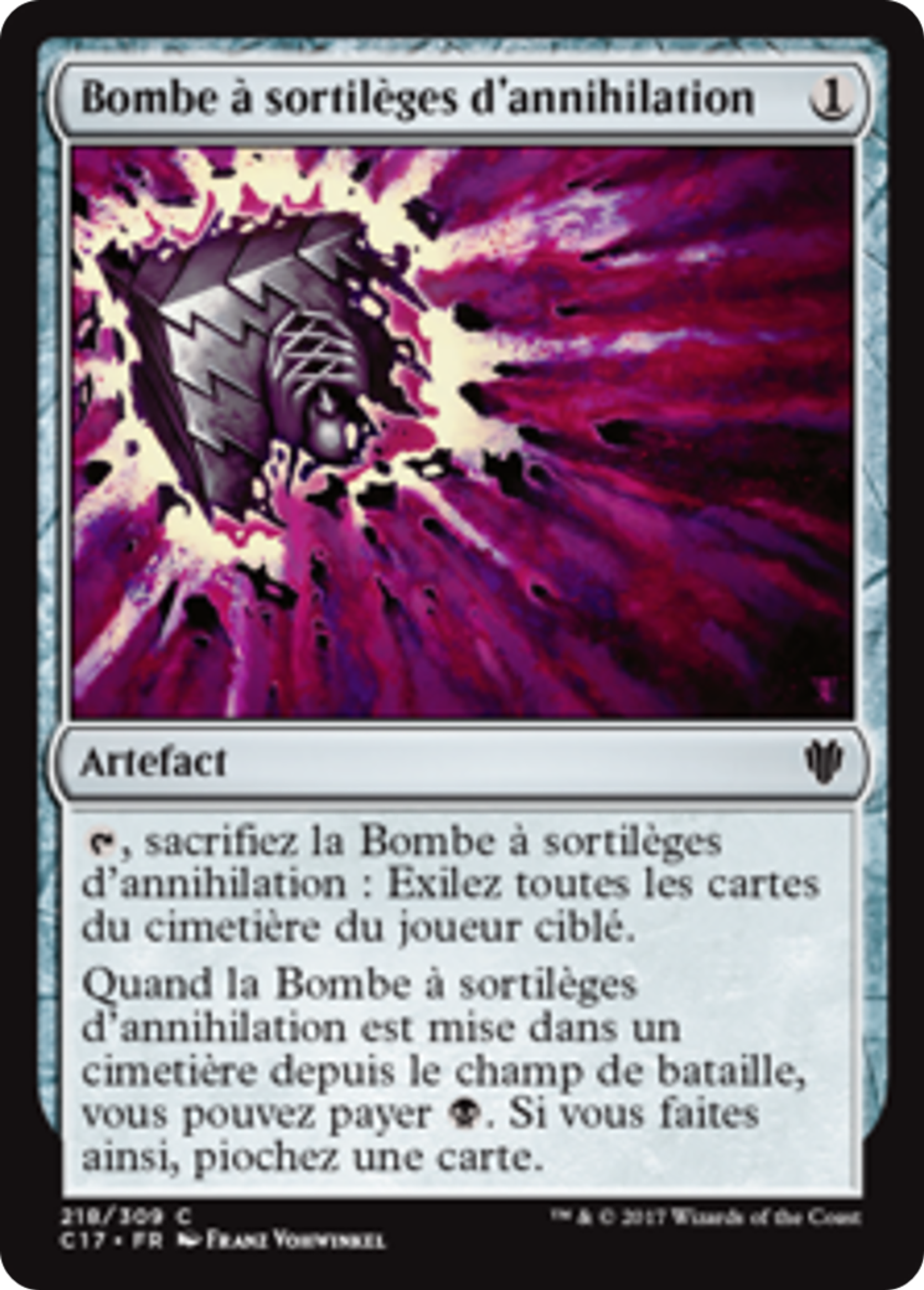 Bombe à sortilèges d'annihilation — Commander 2017 — Magic: The Gathering