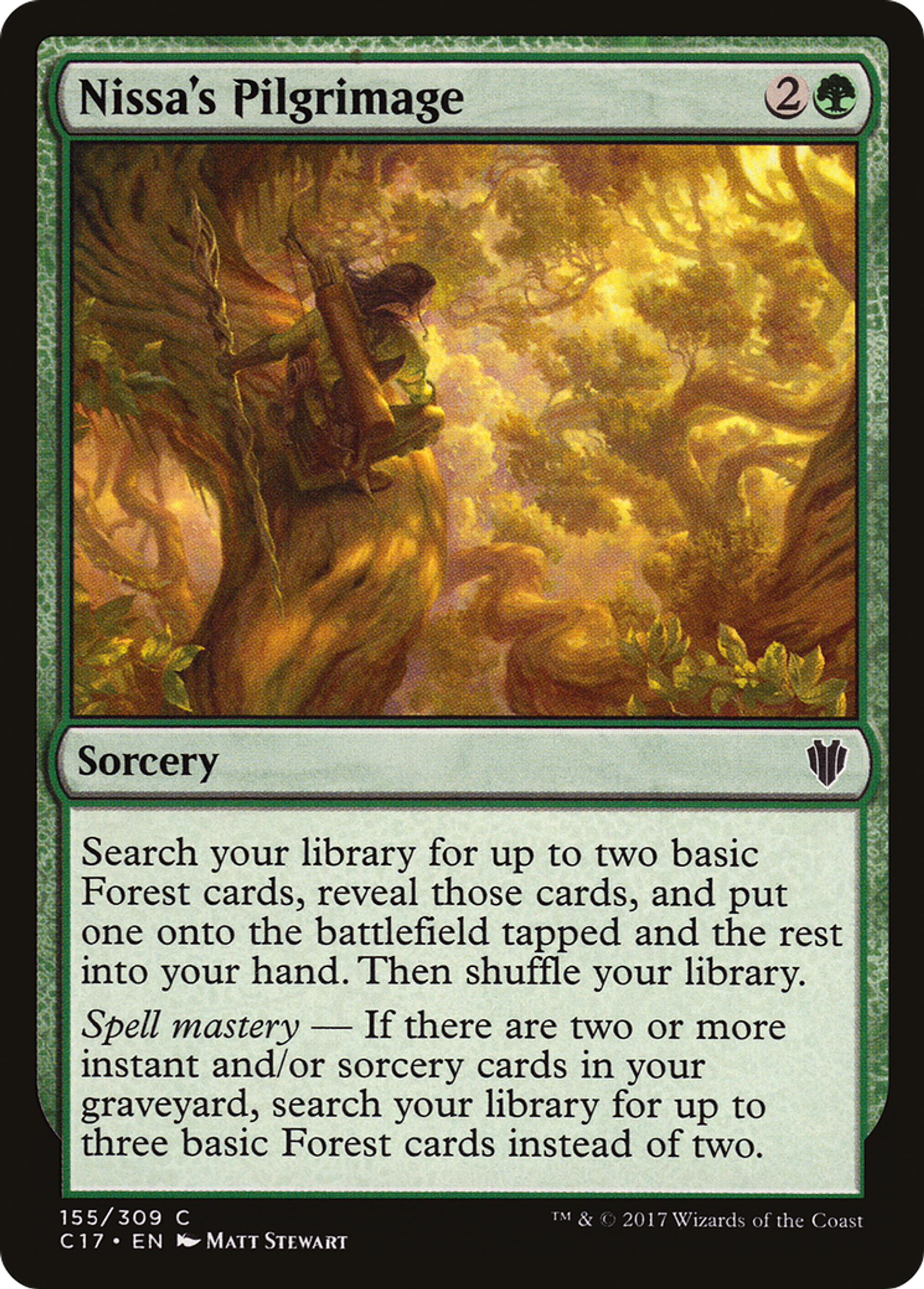 Nissa's Pilgrimage — Commander 2017 — Magic: The Gathering