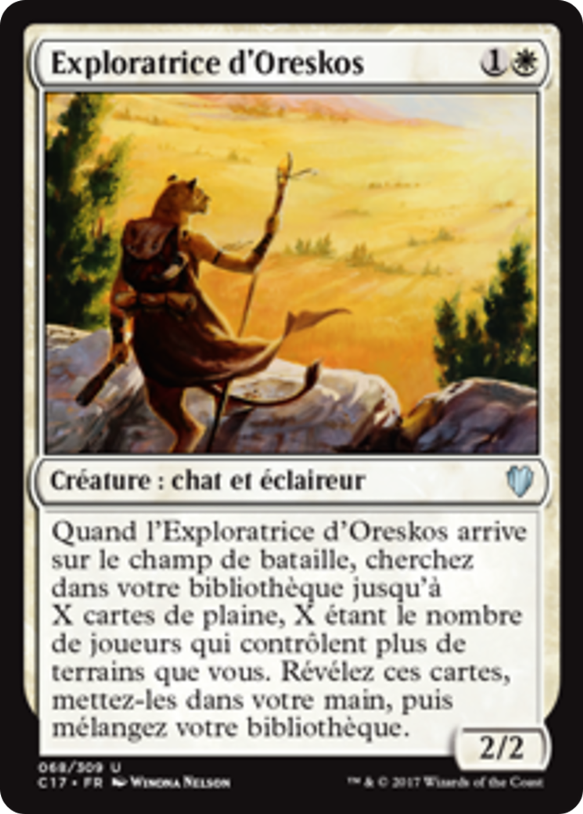 Exploratrice d'Oreskos — Commander 2017 — Magic: The Gathering