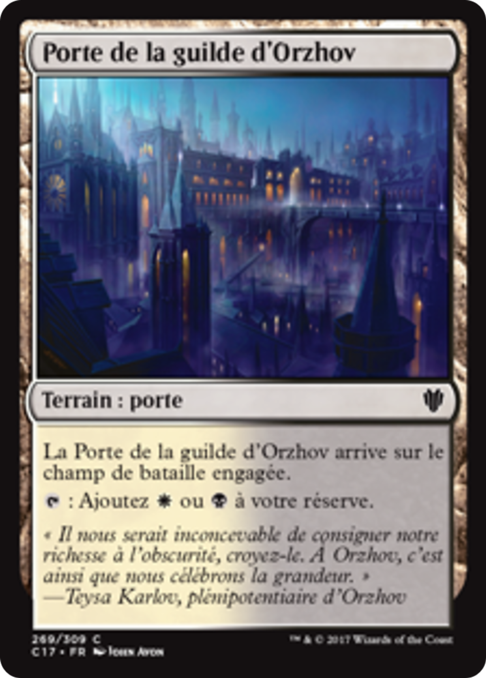 Porte de la guilde d'Orzhov — Commander 2017 — Magic: The Gathering