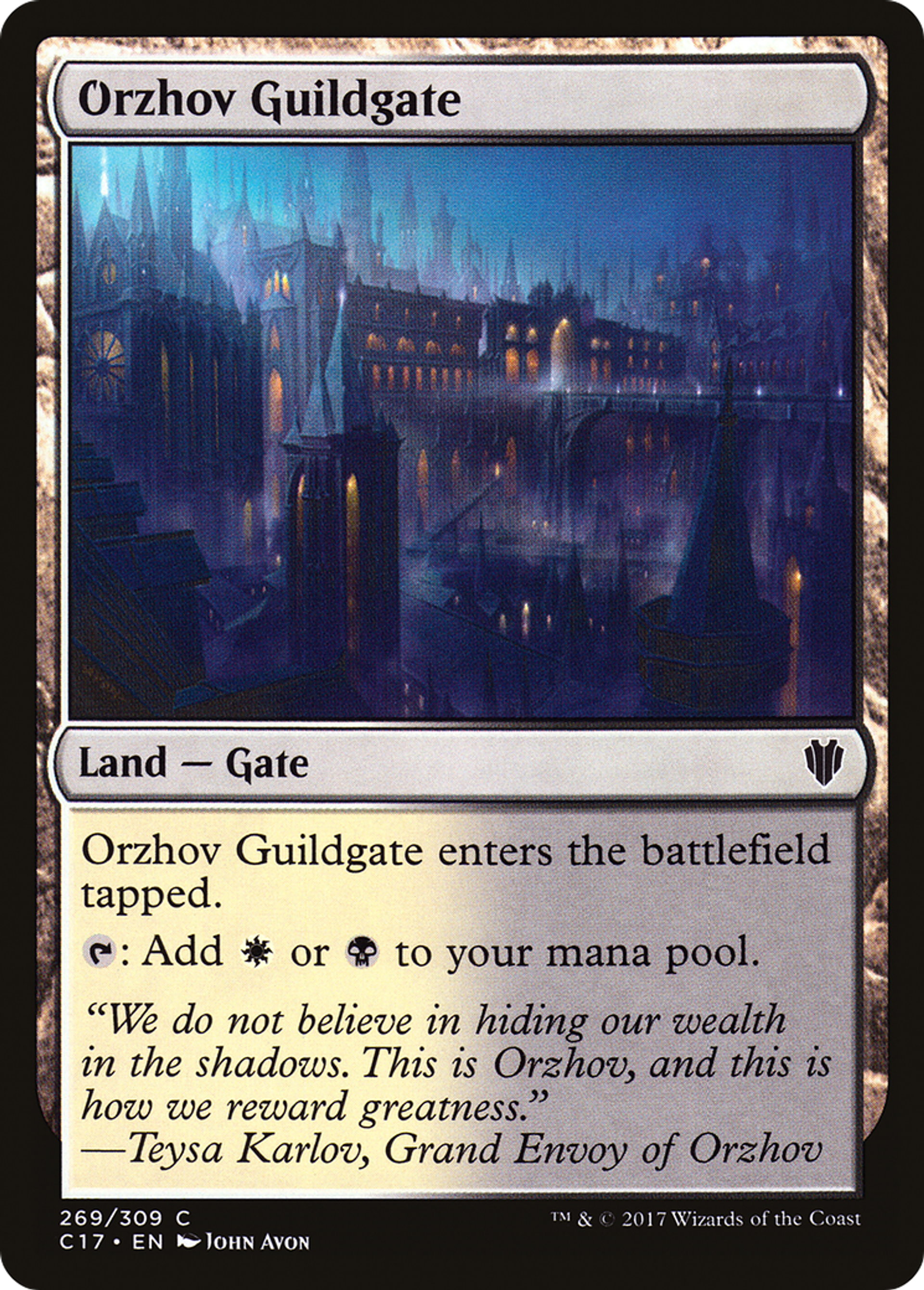 Orzhov Guildgate — Commander 2017 — Magic: The Gathering