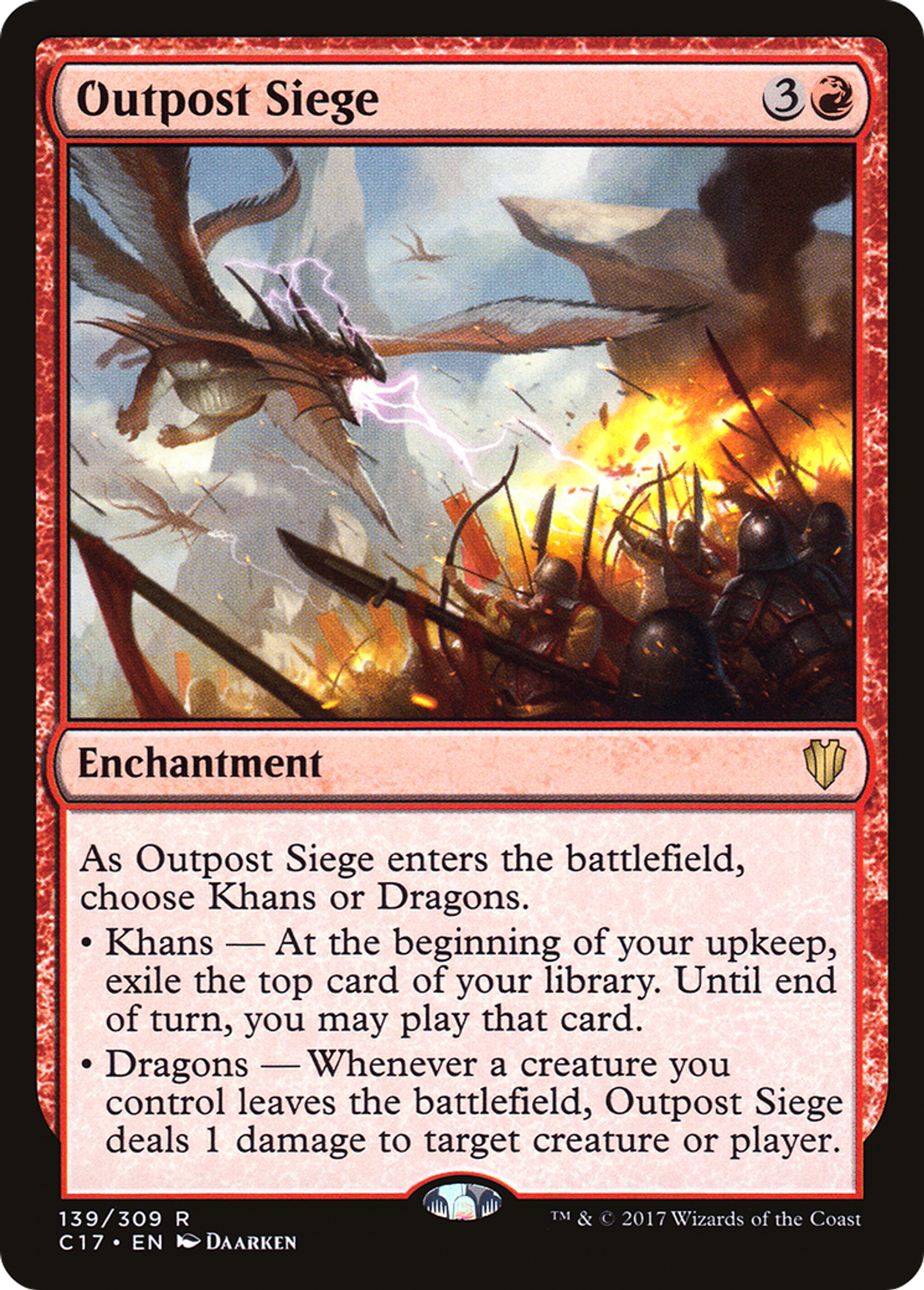 Outpost Siege — Commander 2017 — Magic: The Gathering