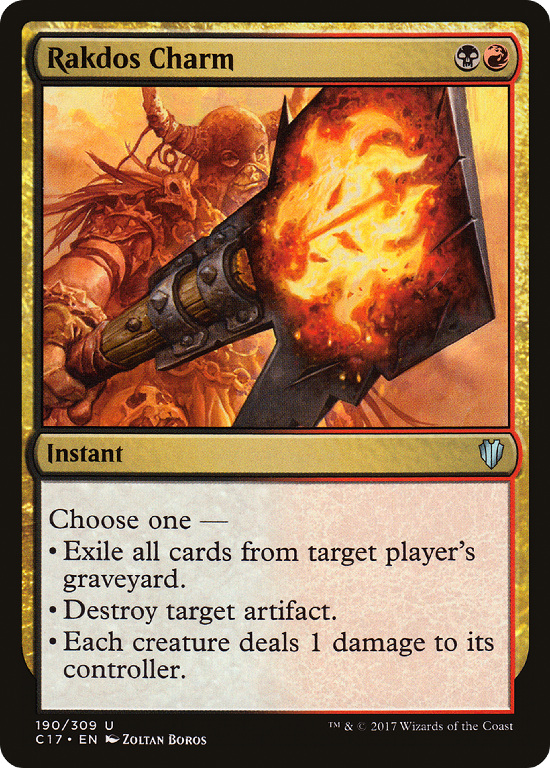 Rakdos Charm — Commander 2017 — Magic: The Gathering