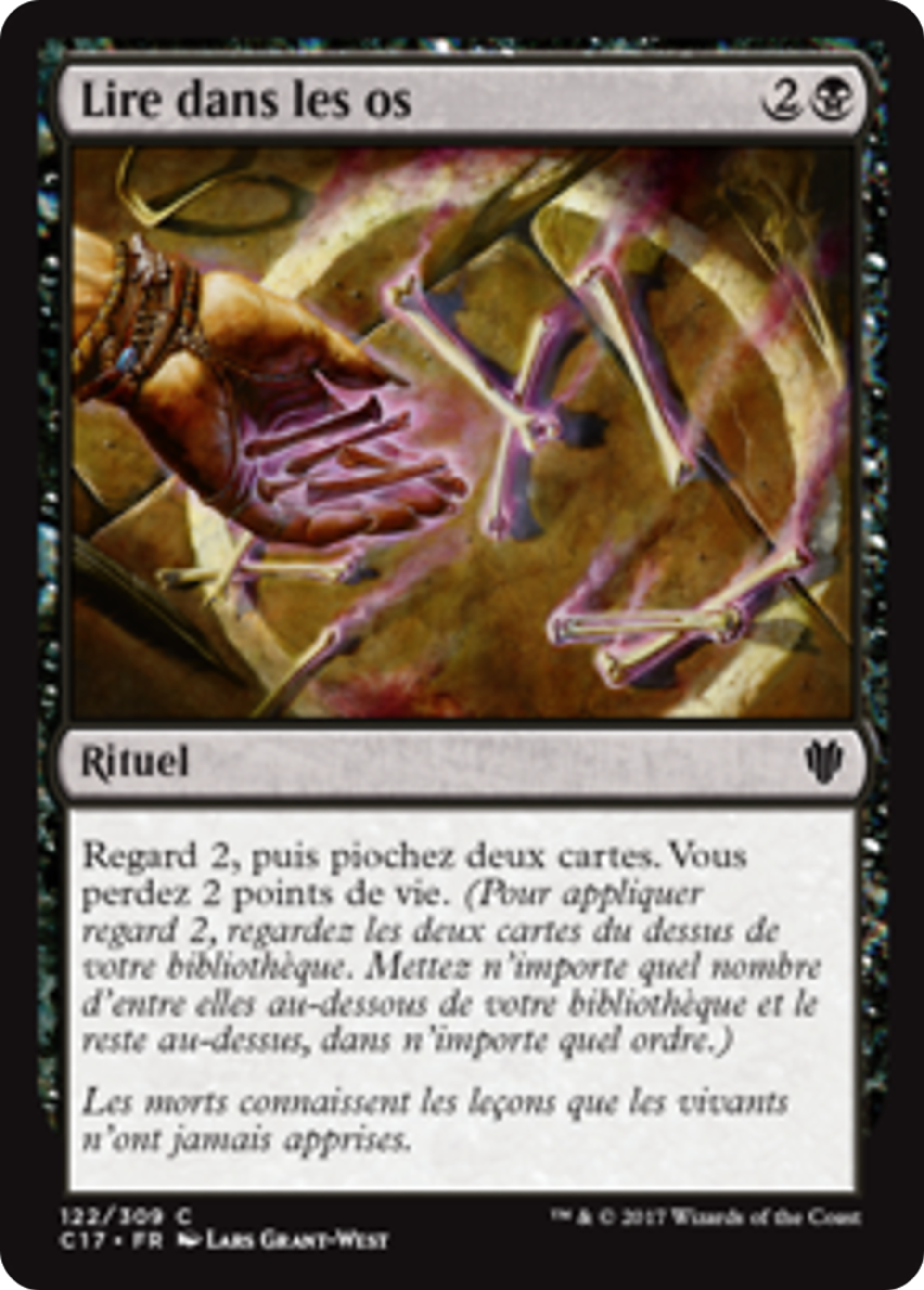 Lire dans les os — Commander 2017 — Magic: The Gathering