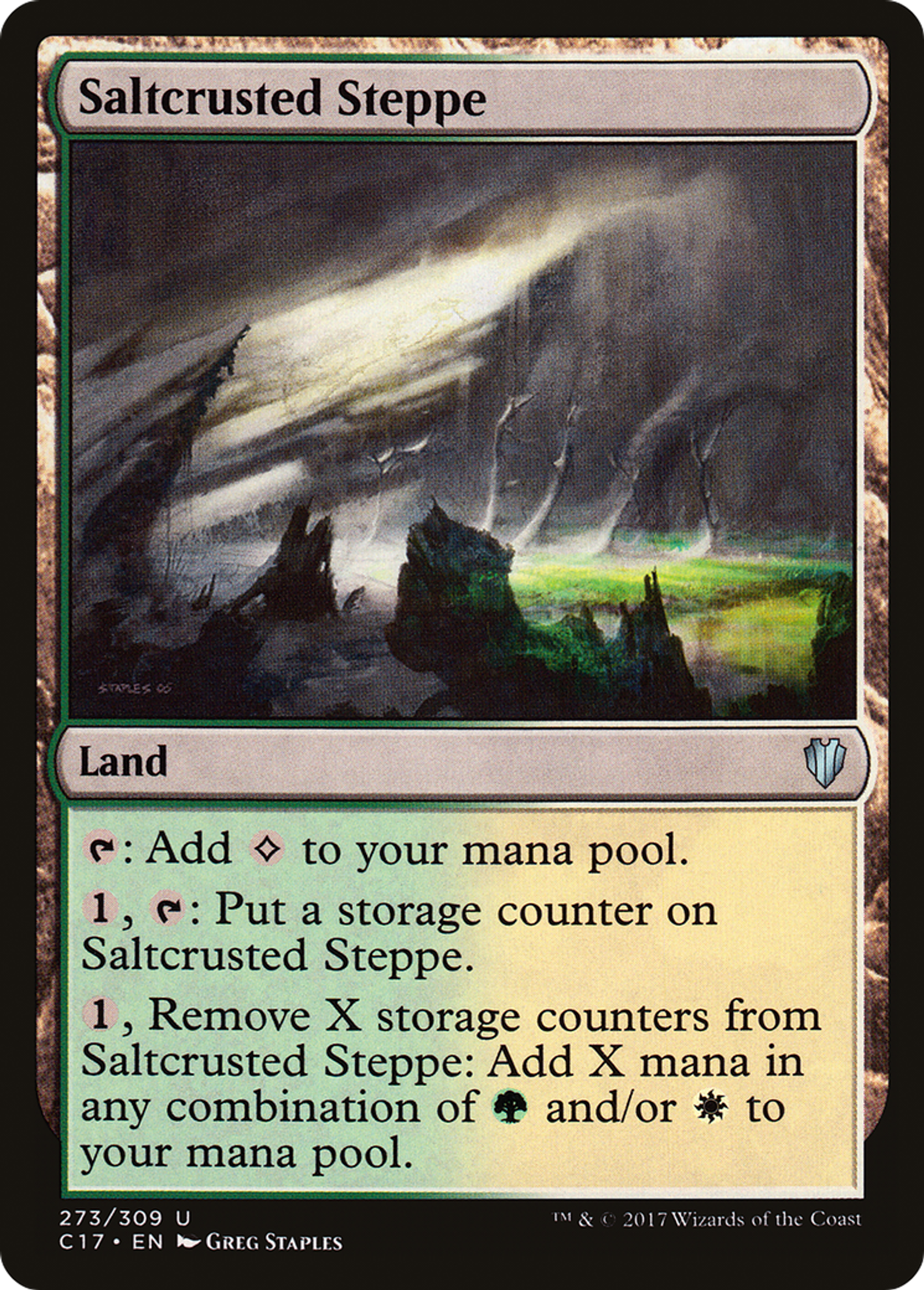 Saltcrusted Steppe — Commander 2017 — Magic: The Gathering