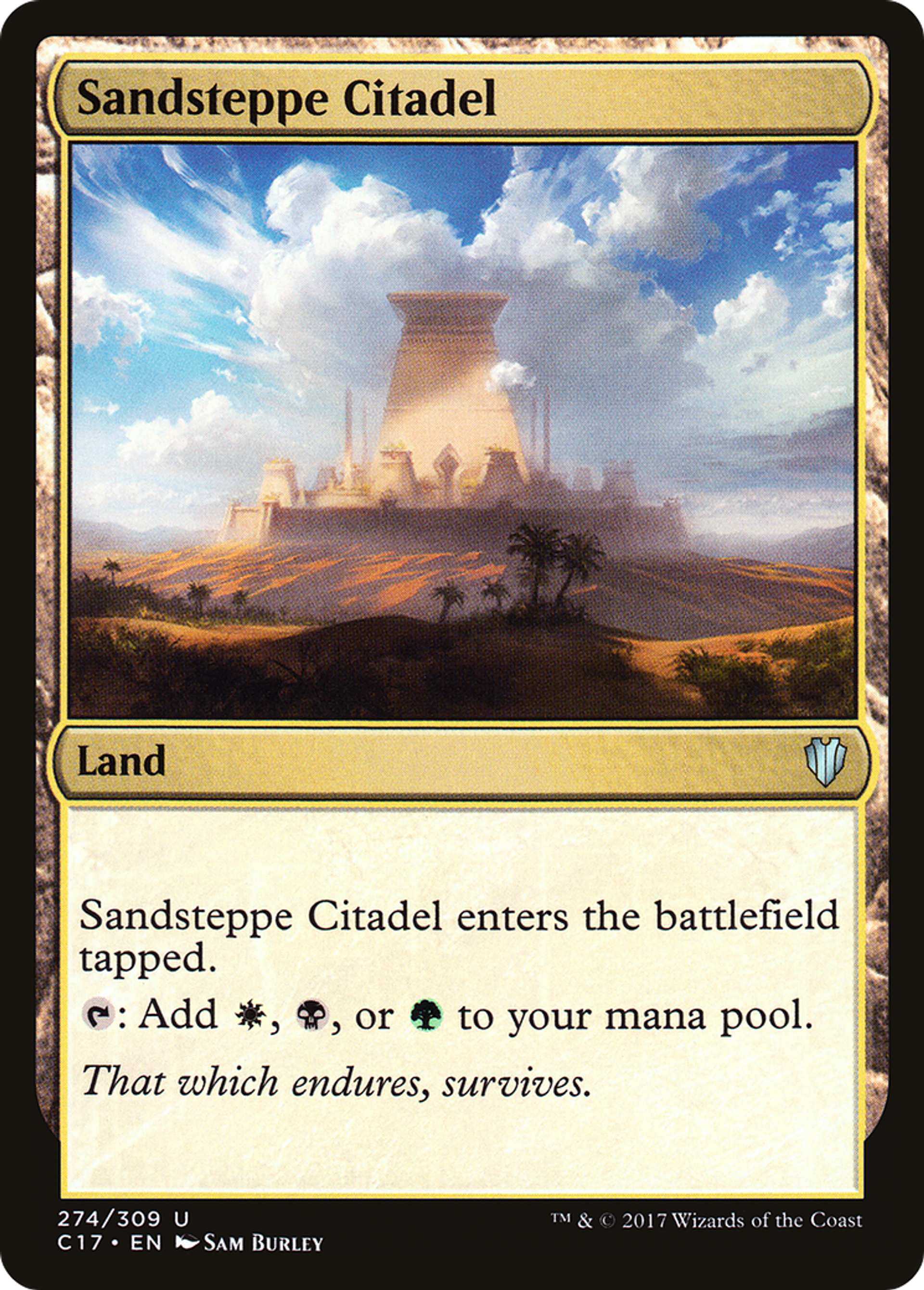 Sandsteppe Citadel — Commander 2017 — Magic: The Gathering