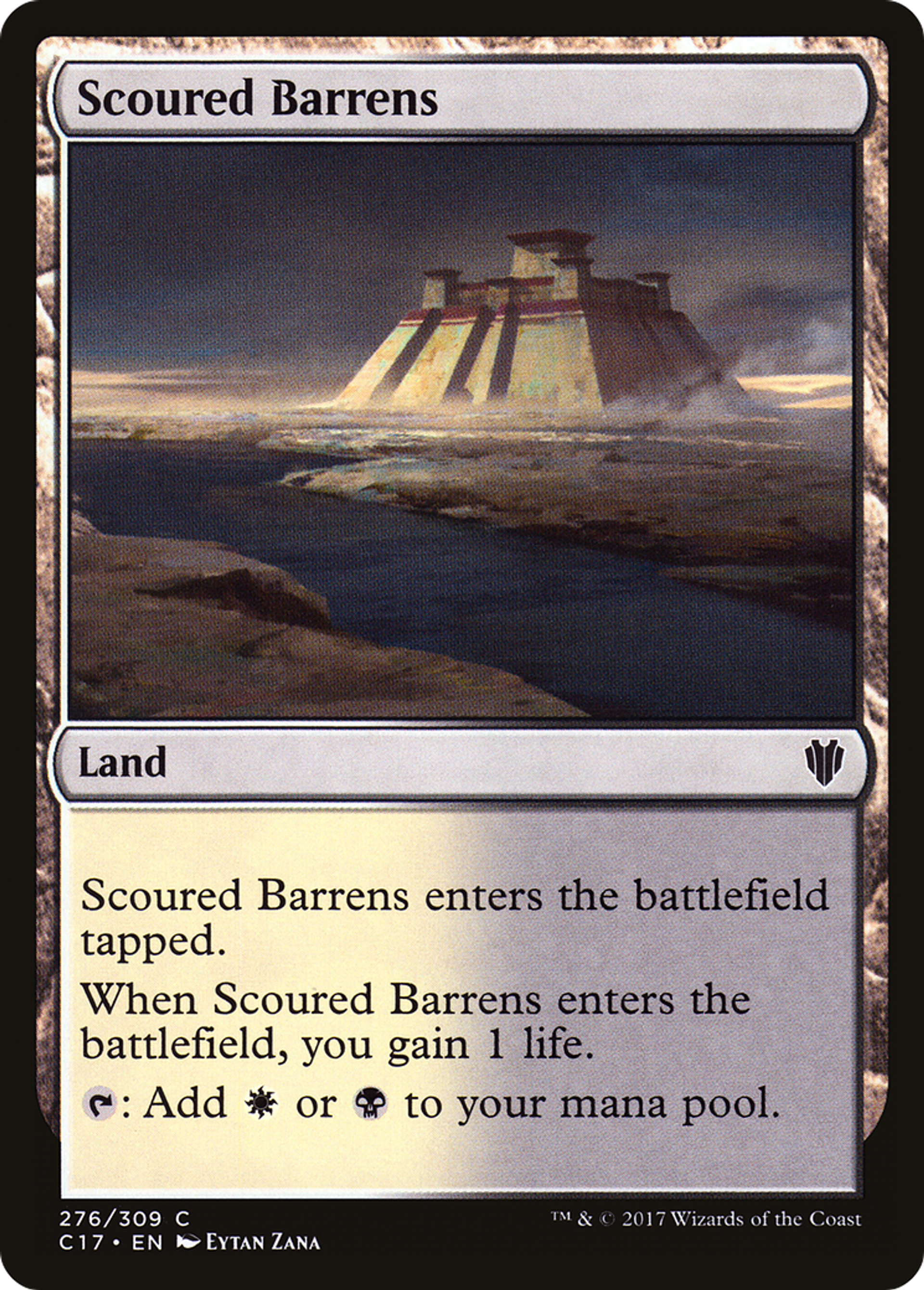 Scoured Barrens — Commander 2017 — Magic: The Gathering