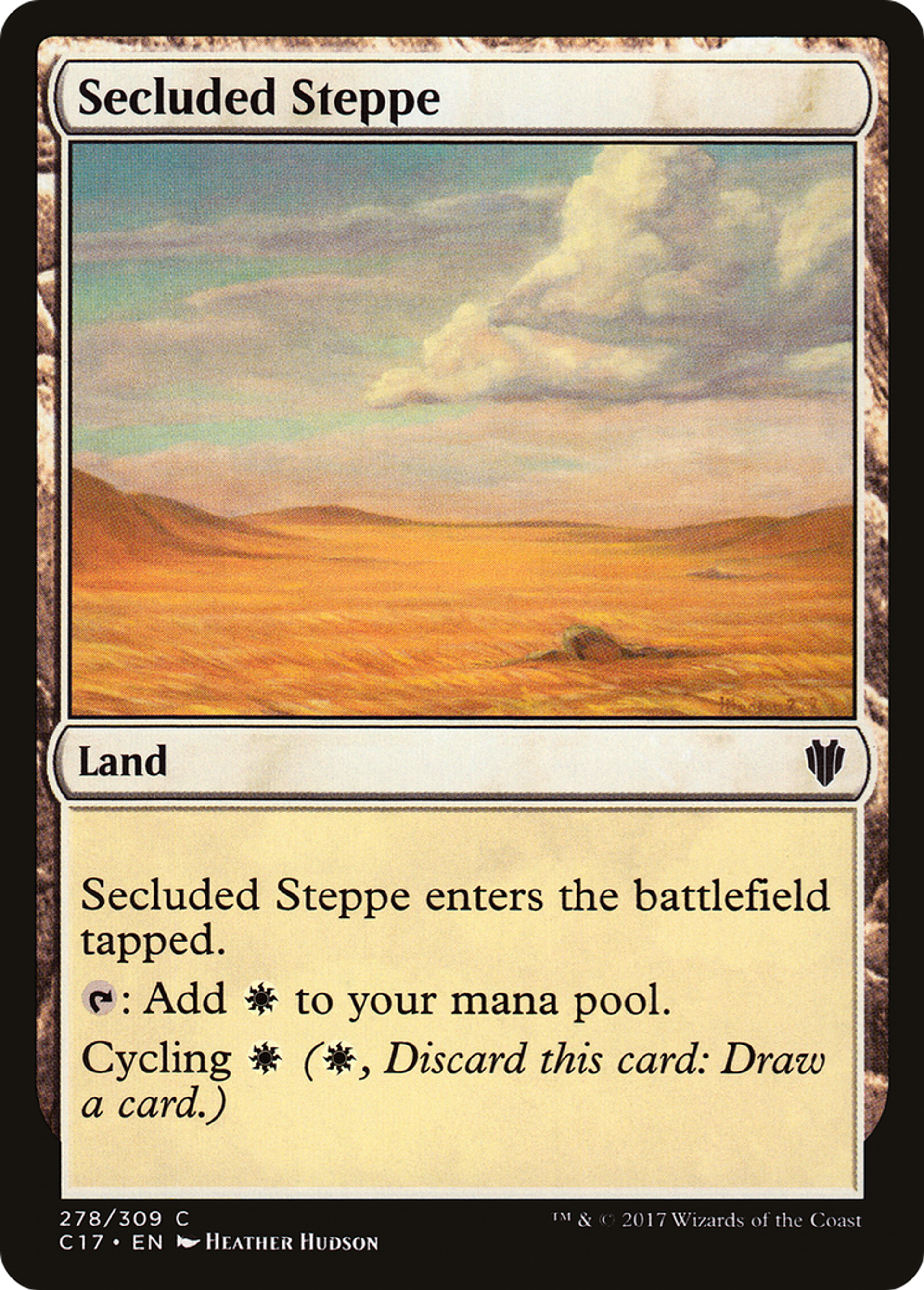 Secluded Steppe — Commander 2017 — Magic: The Gathering