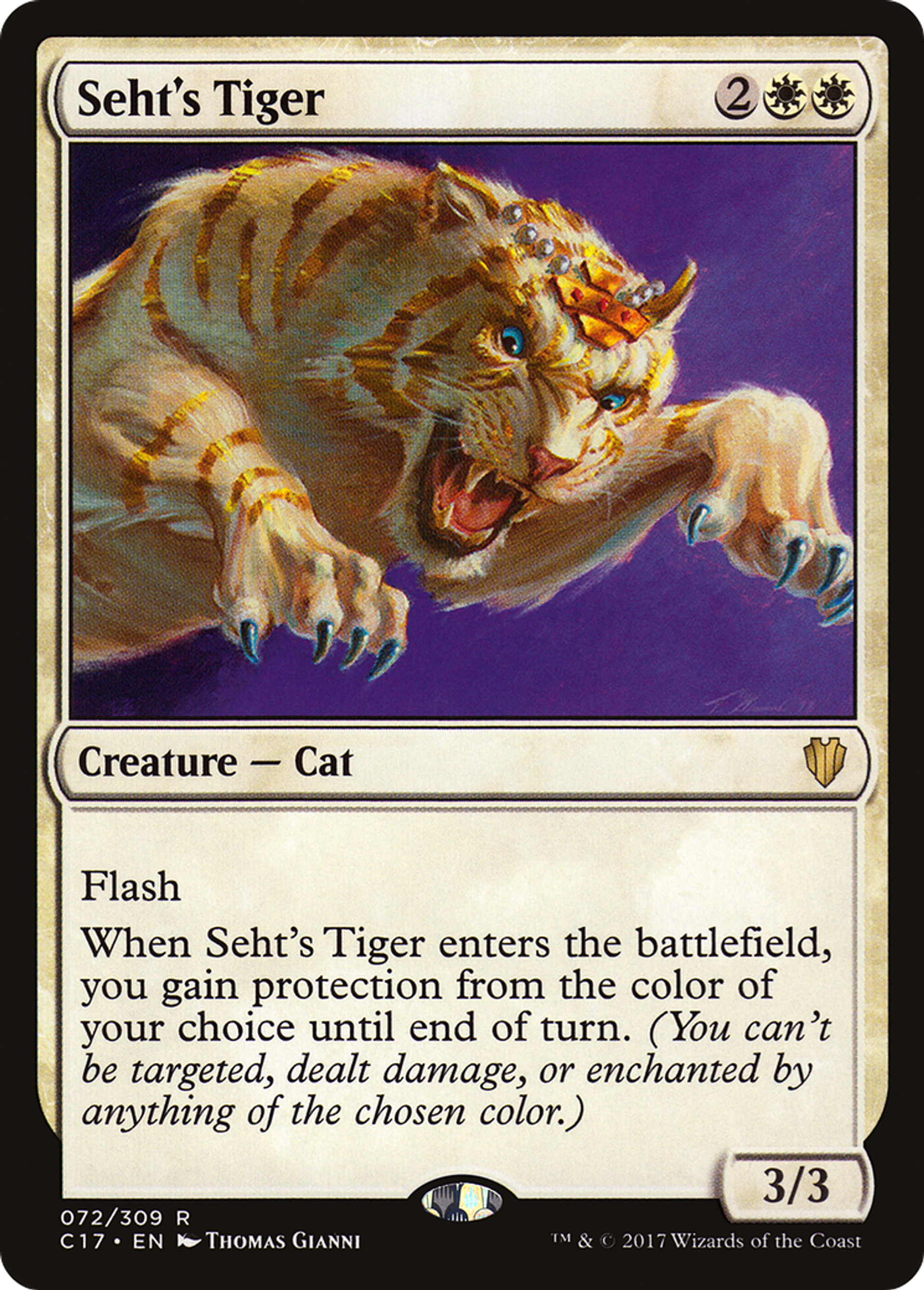 Seht's Tiger — Commander 2017 — Magic: The Gathering