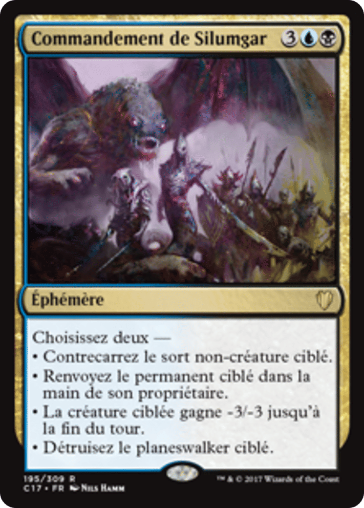 Commandement de Silumgar — Commander 2017 — Magic: The Gathering