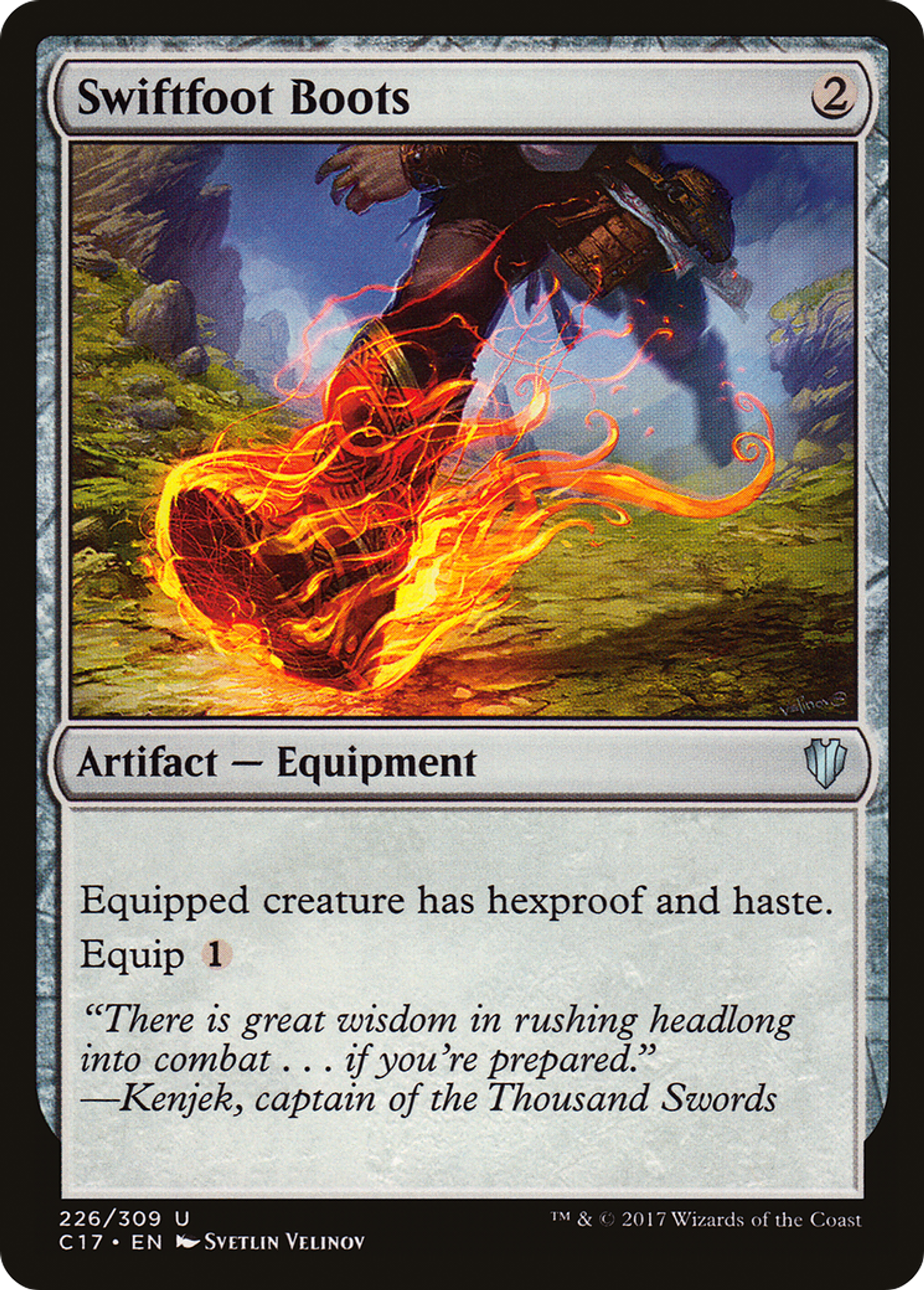 Swiftfoot Boots — Commander 2017 — Magic: The Gathering