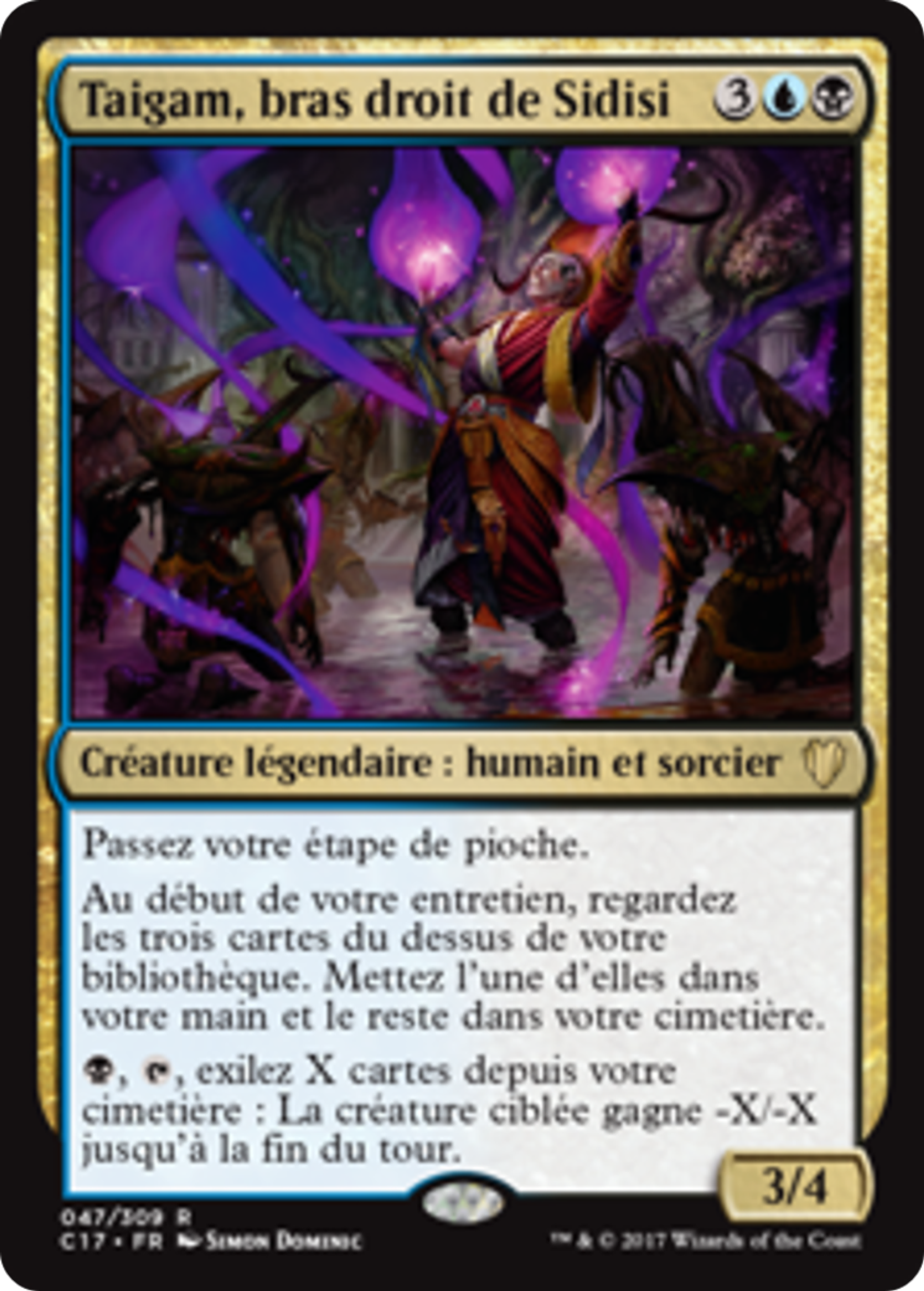 Taigam, bras droit de Sidisi — Commander 2017 — Magic: The Gathering