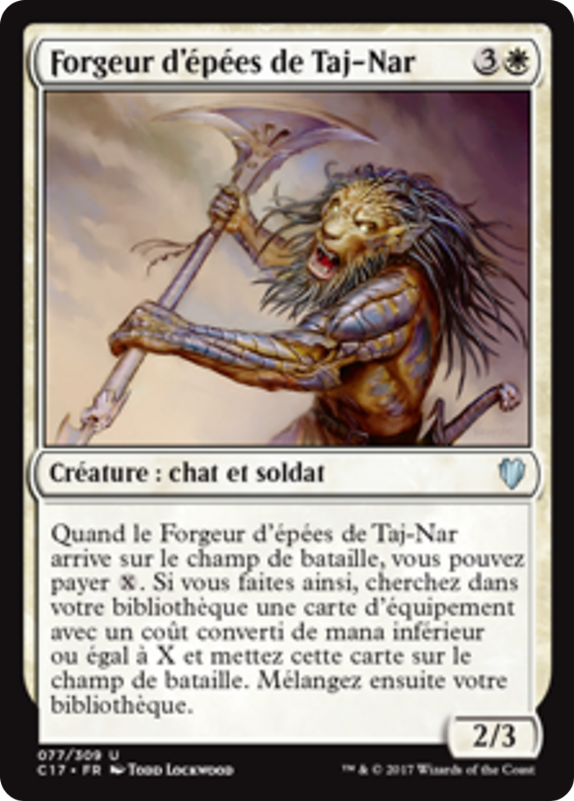 Forgeur d'épées de Taj-Nar — Commander 2017 — Magic: The Gathering