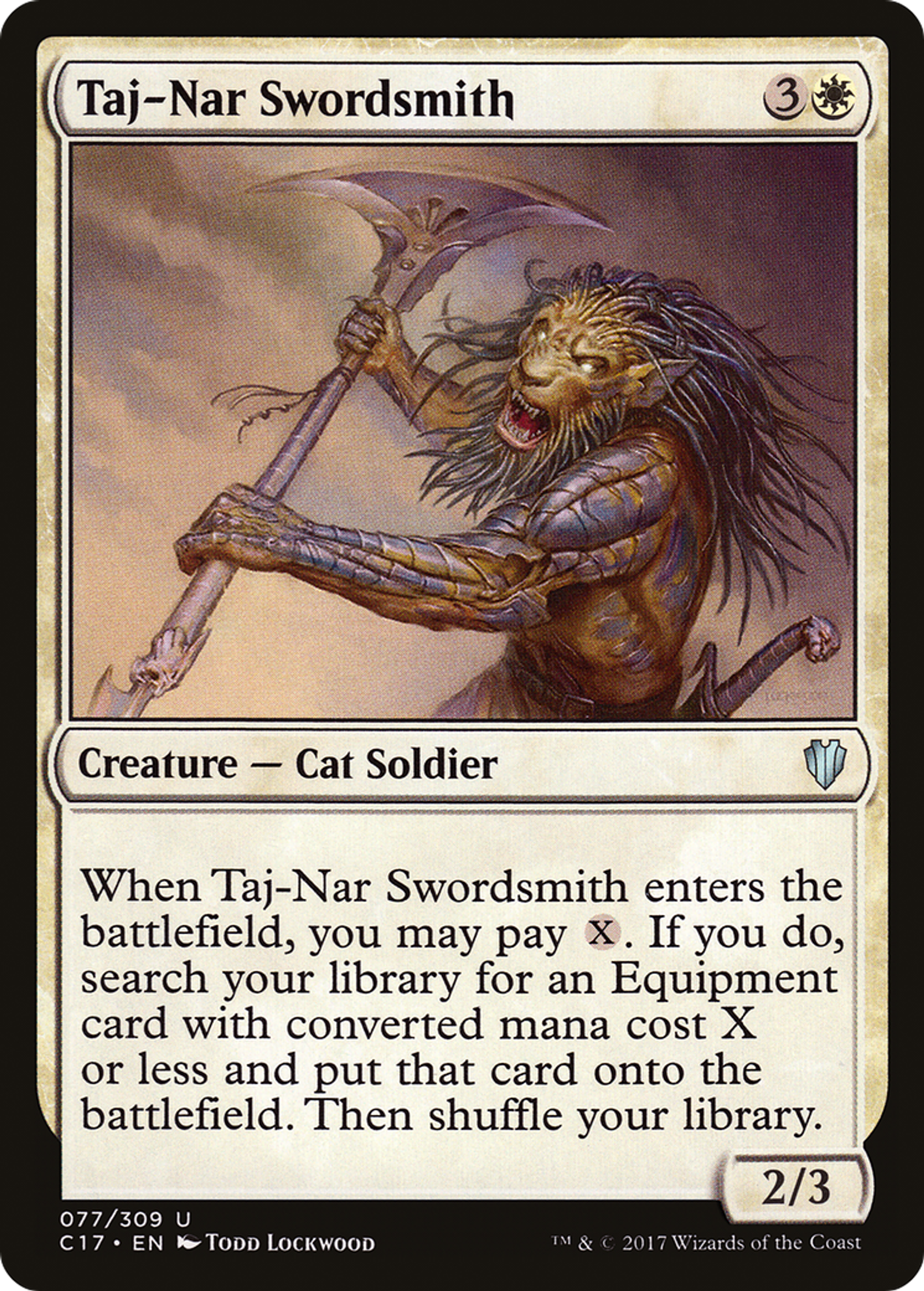 Taj-Nar Swordsmith — Commander 2017 — Magic: The Gathering