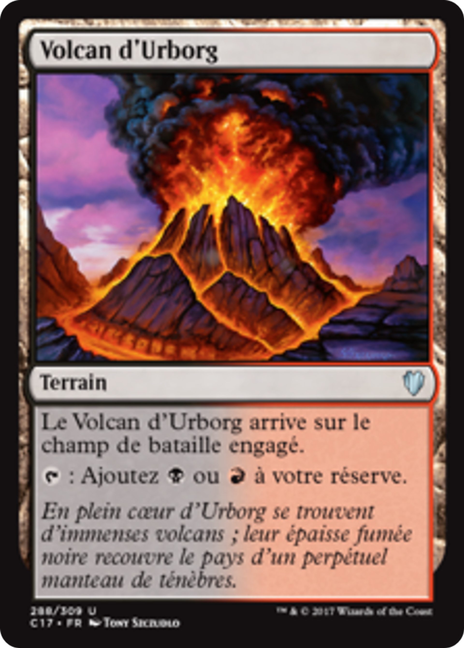 Volcan d'Urborg — Commander 2017 — Magic: The Gathering