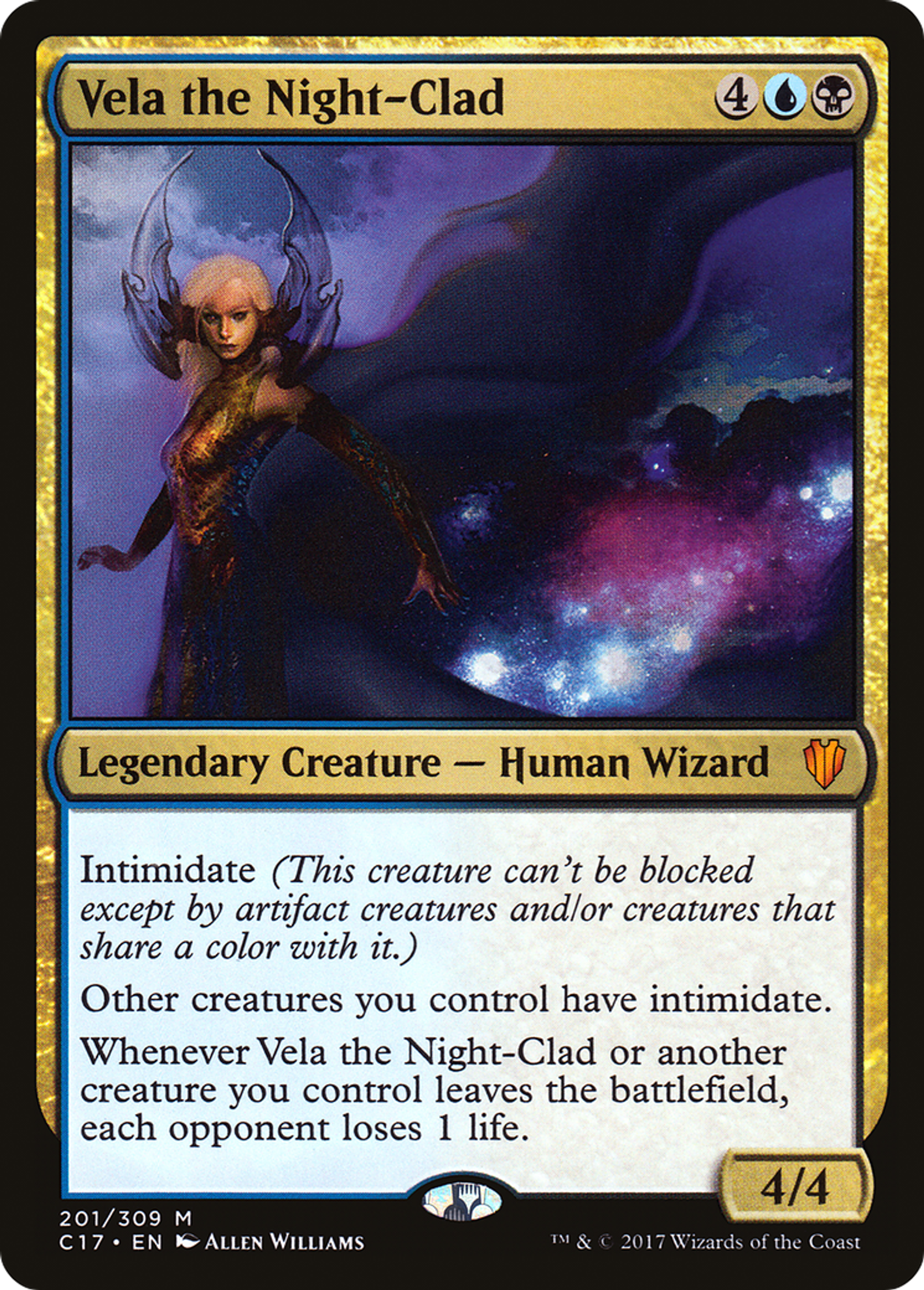 Vela the Night-Clad — Commander 2017 — Magic: The Gathering