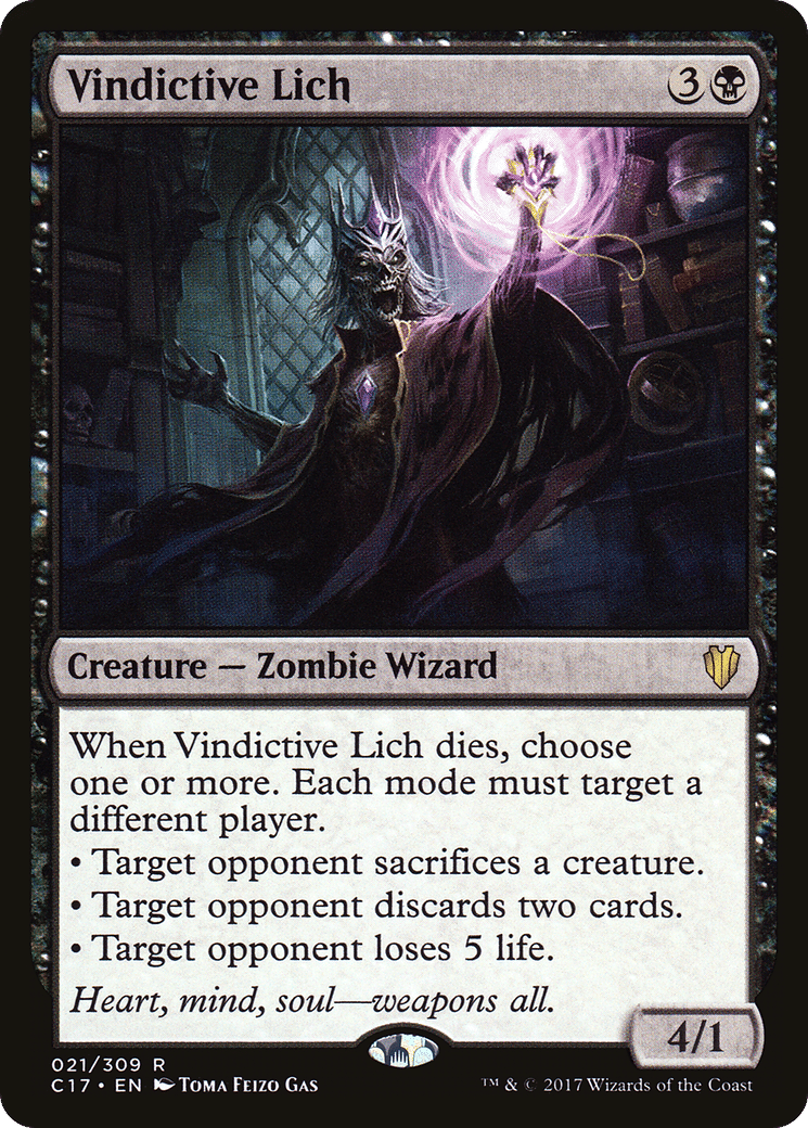Vindictive Lich — Commander 2017 — Magic: The Gathering