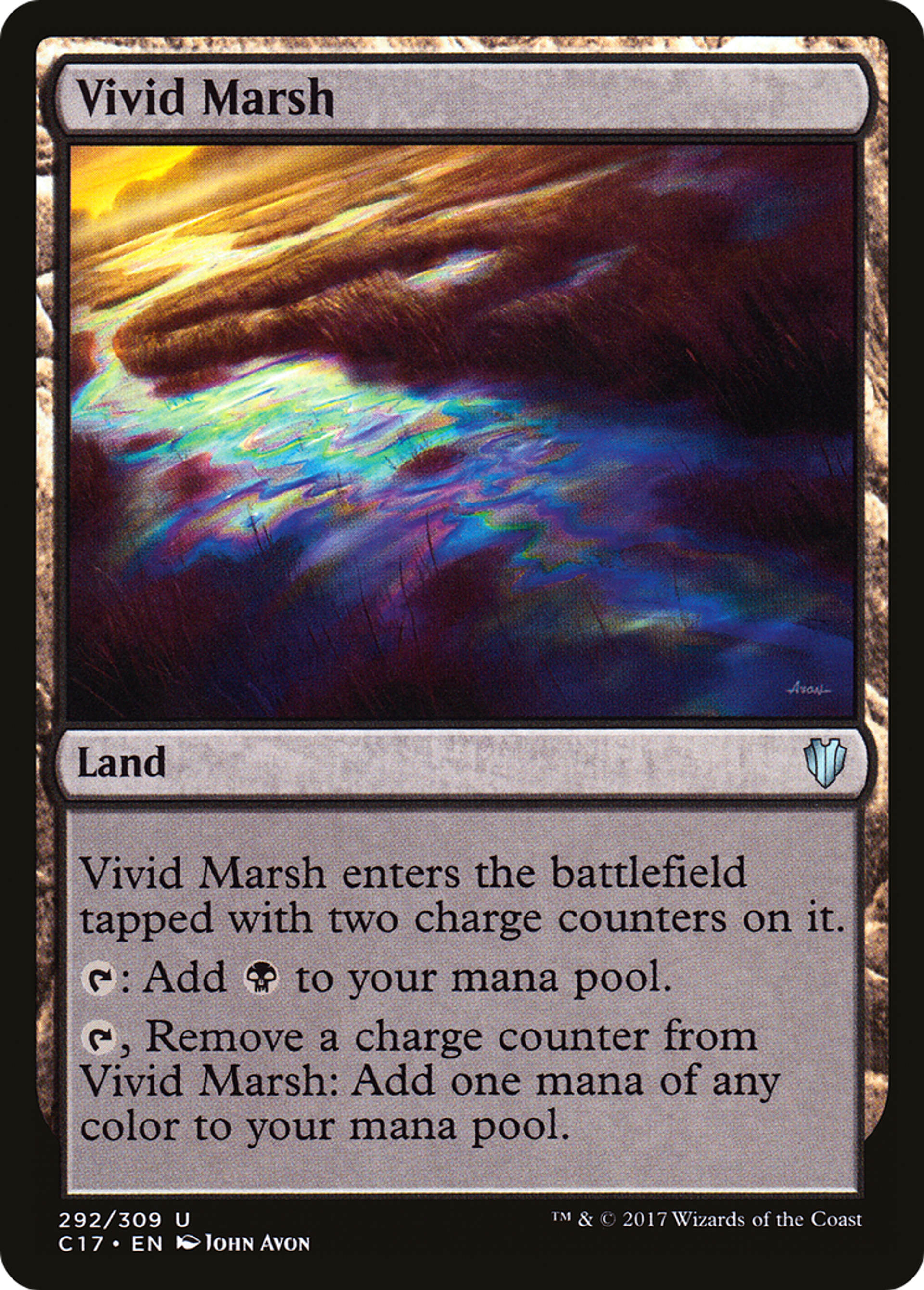 Vivid Marsh — Commander 2017 — Magic: The Gathering