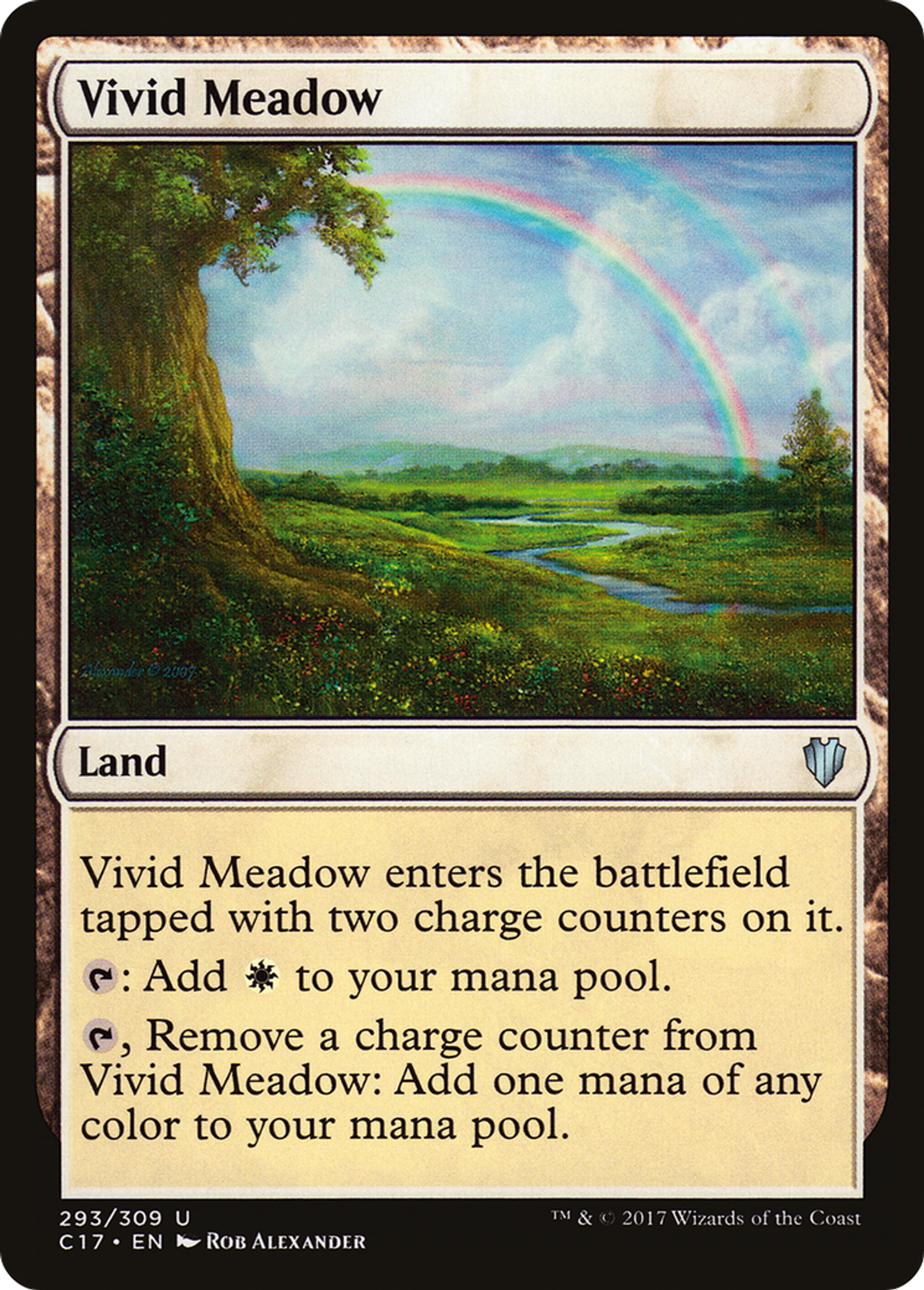 Vivid Meadow — Commander 2017 — Magic: The Gathering