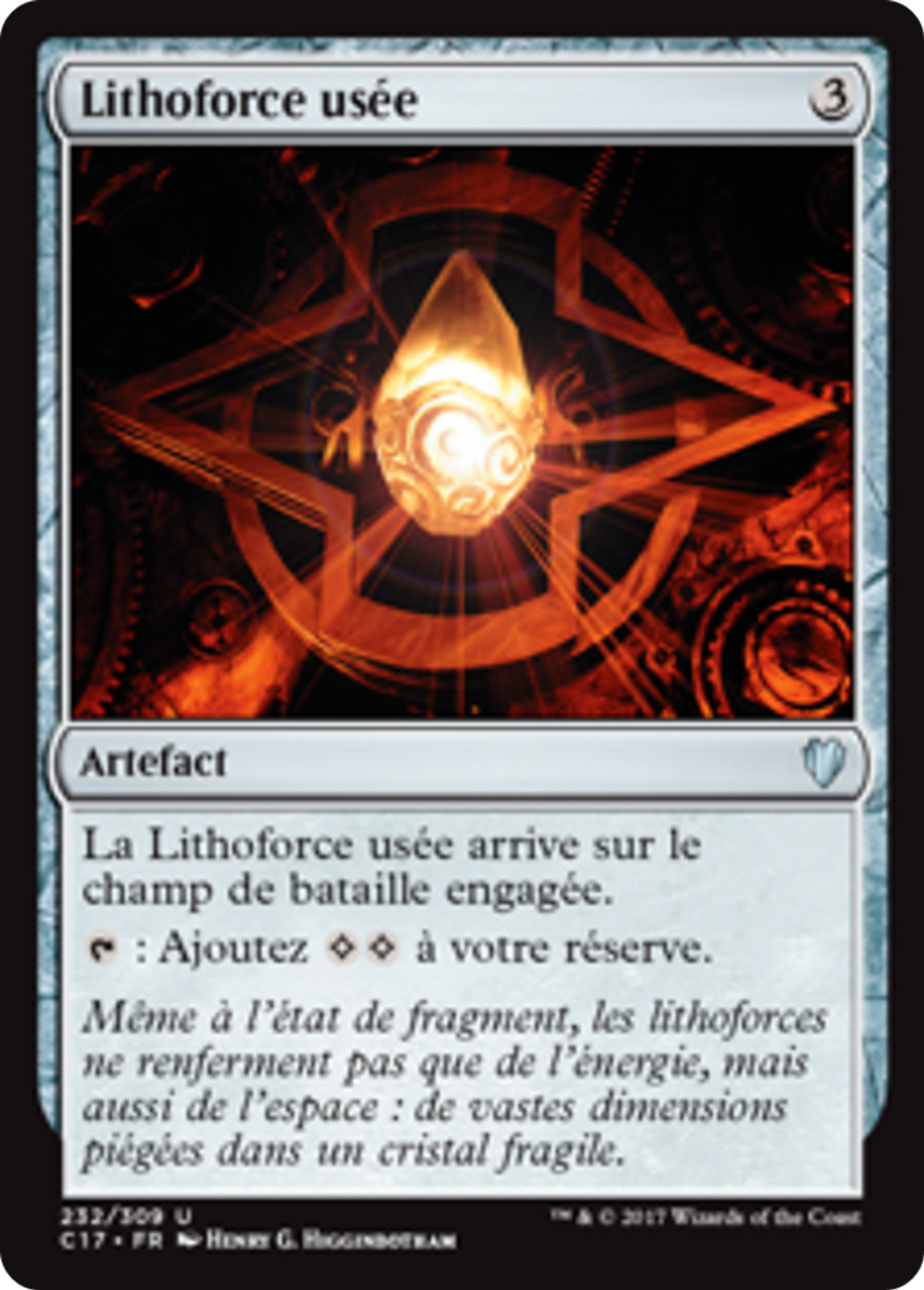 Lithoforce usée — Commander 2017 — Magic: The Gathering