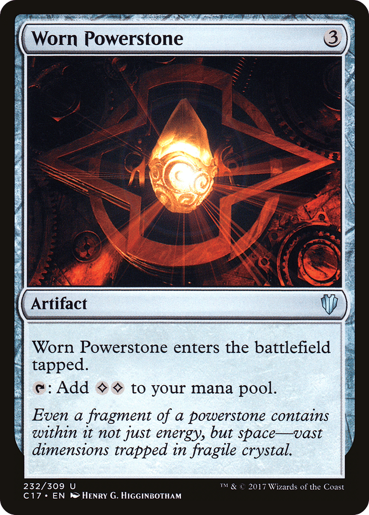 Worn Powerstone — Commander 2017 — Magic: The Gathering