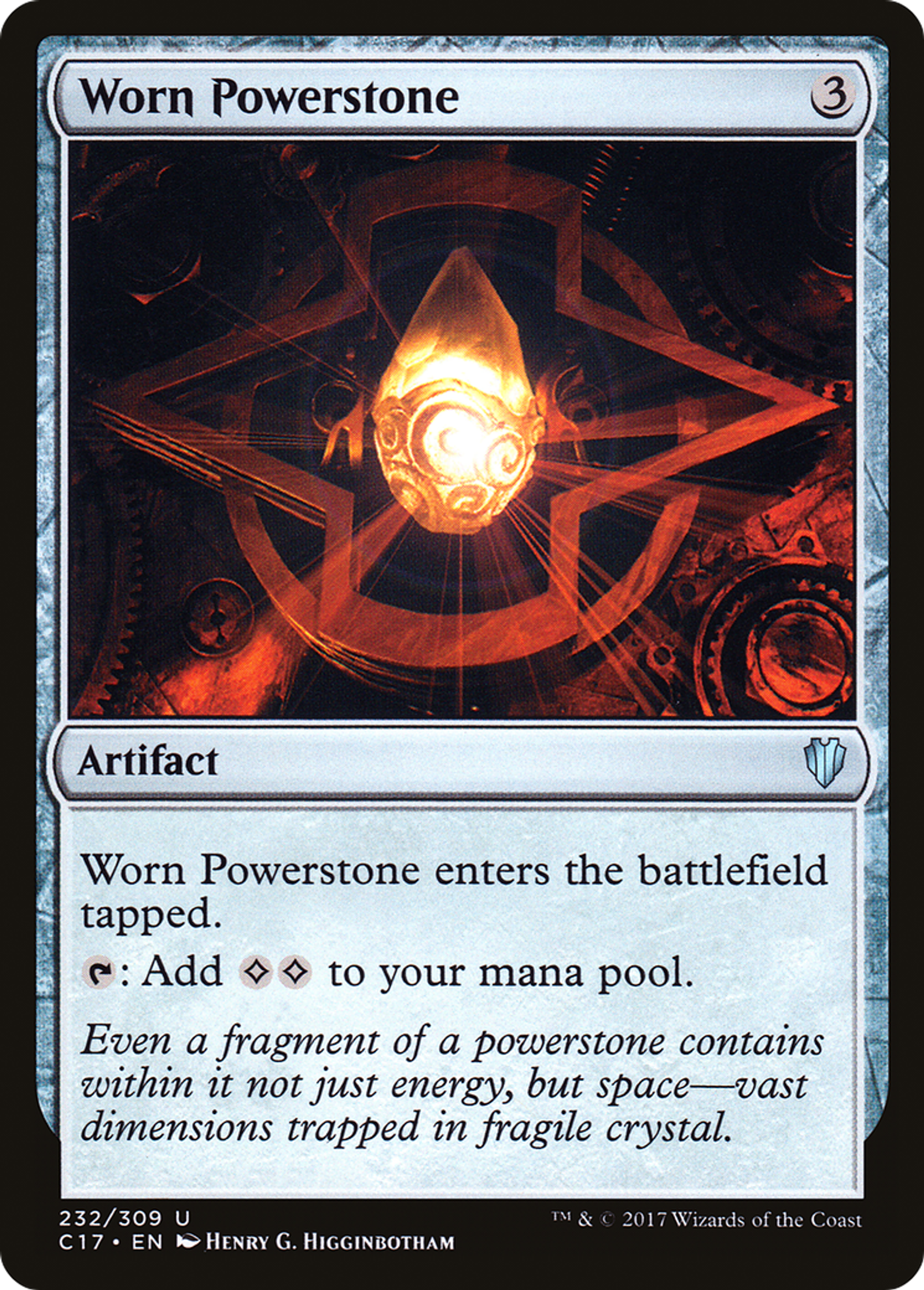 Worn Powerstone — Commander 2017 — Magic: The Gathering