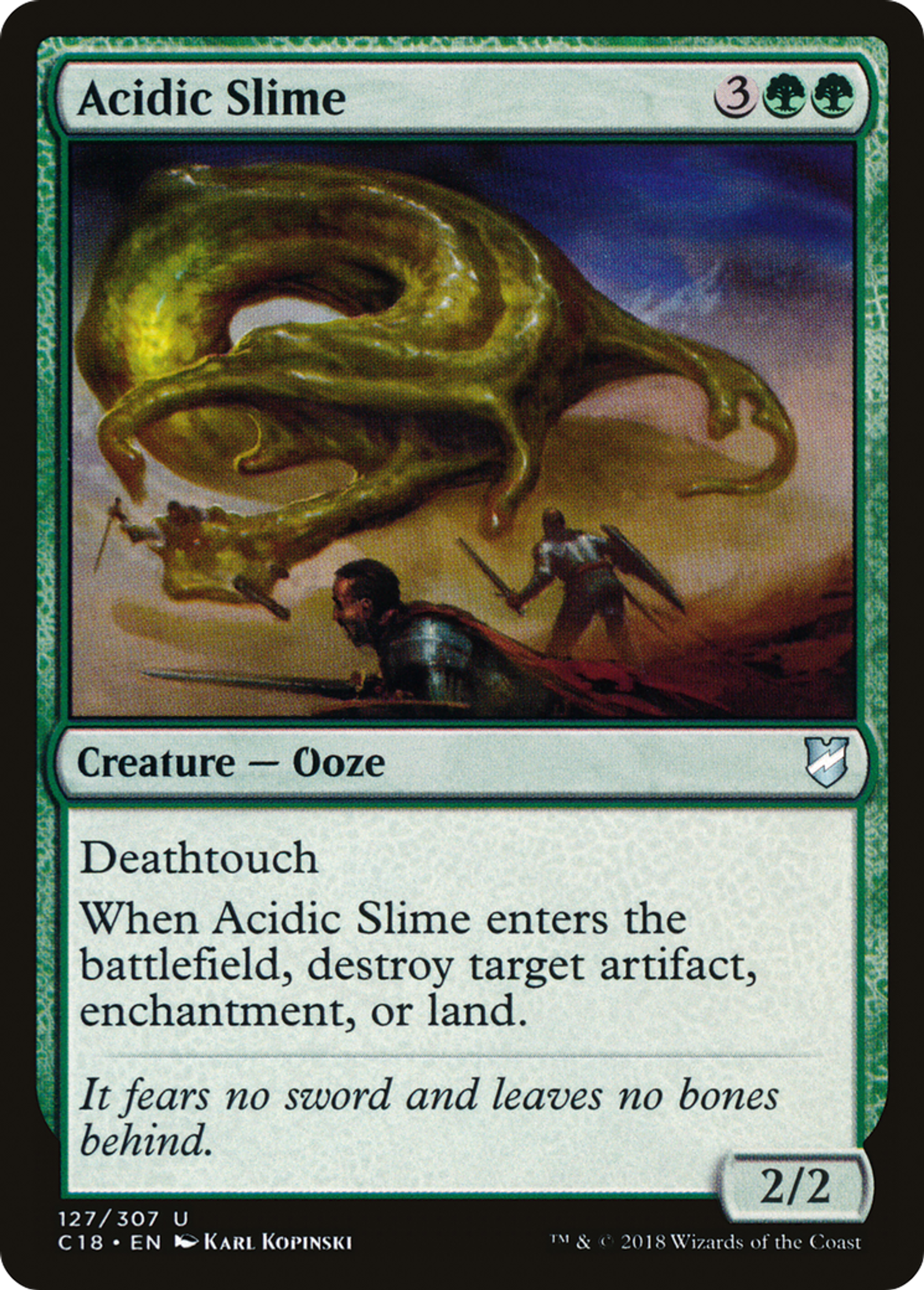 Acidic Slime — Commander 2018 — Magic: The Gathering