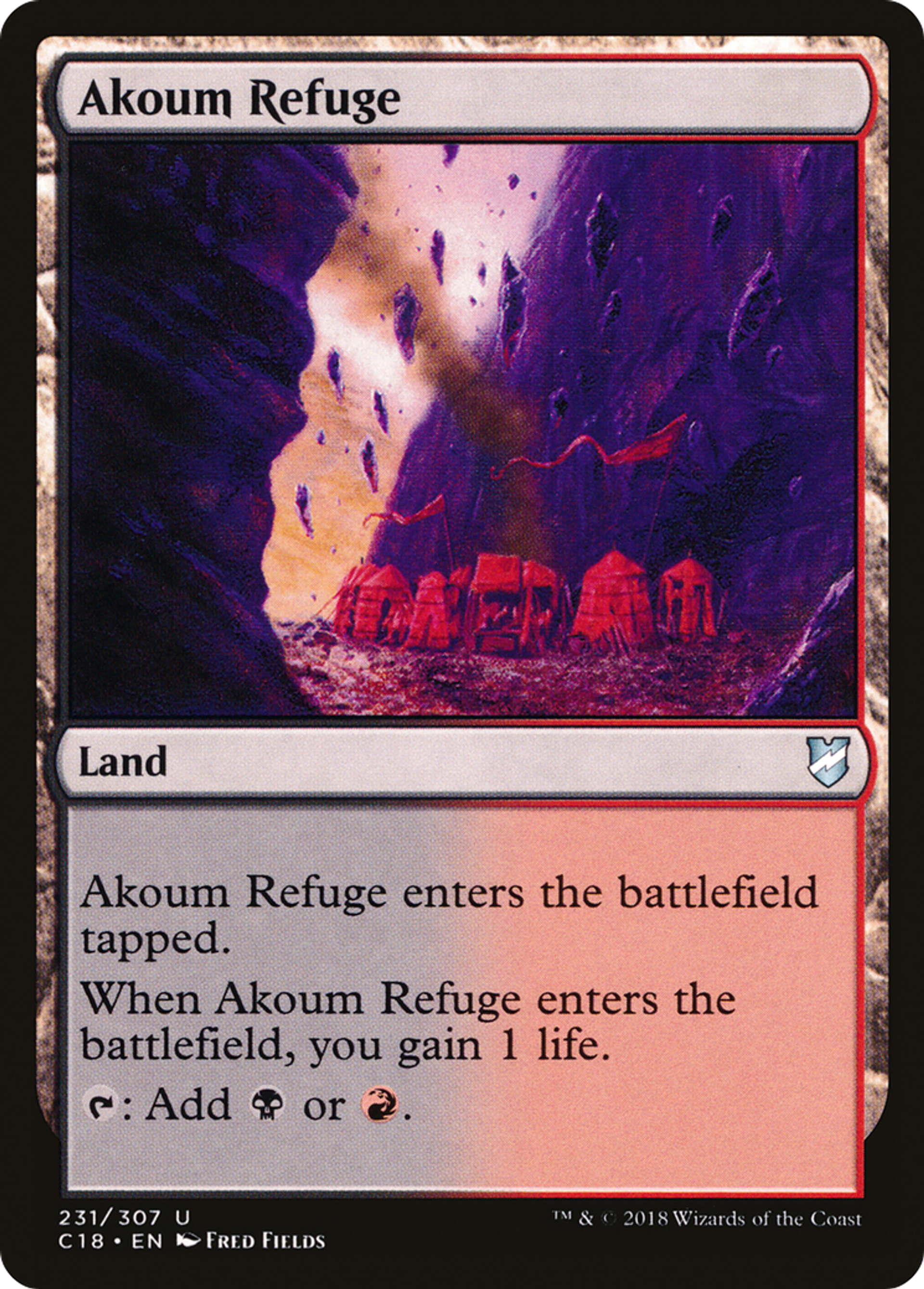 Akoum Refuge — Commander 2018 — Magic: The Gathering
