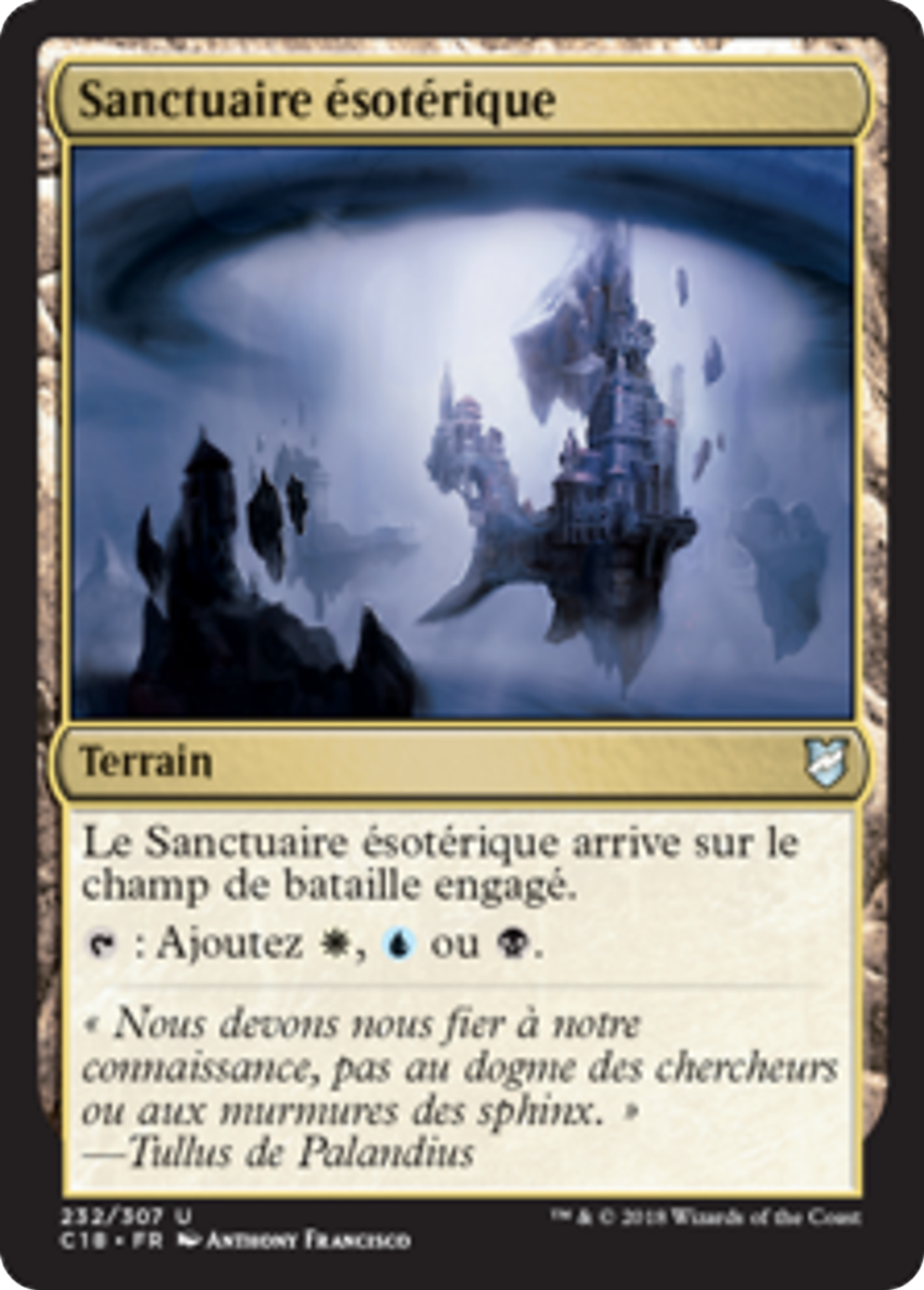 Sanctuaire ésotérique — Commander 2018 — Magic: The Gathering