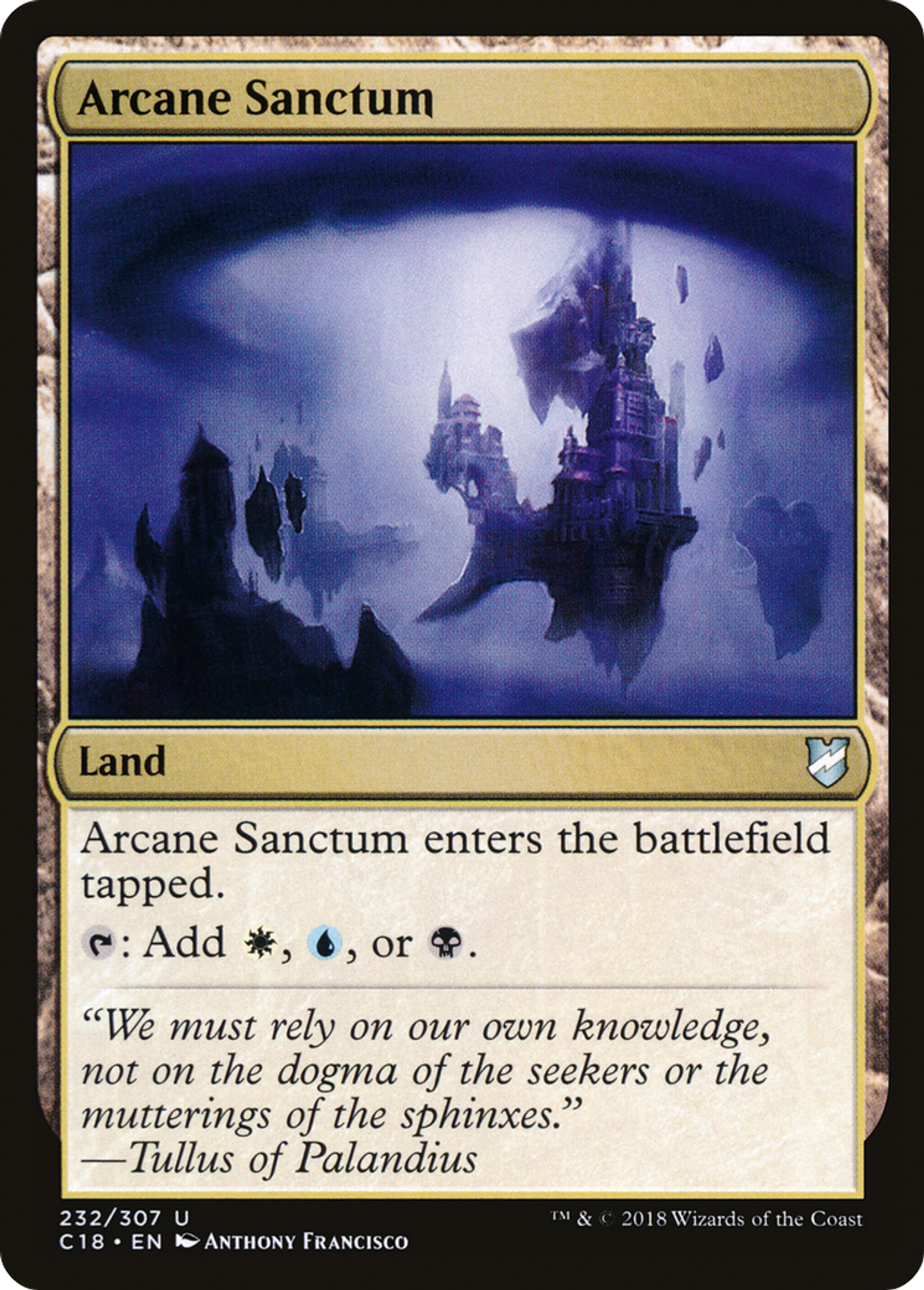 Arcane Sanctum — Commander 2018 — Magic: The Gathering