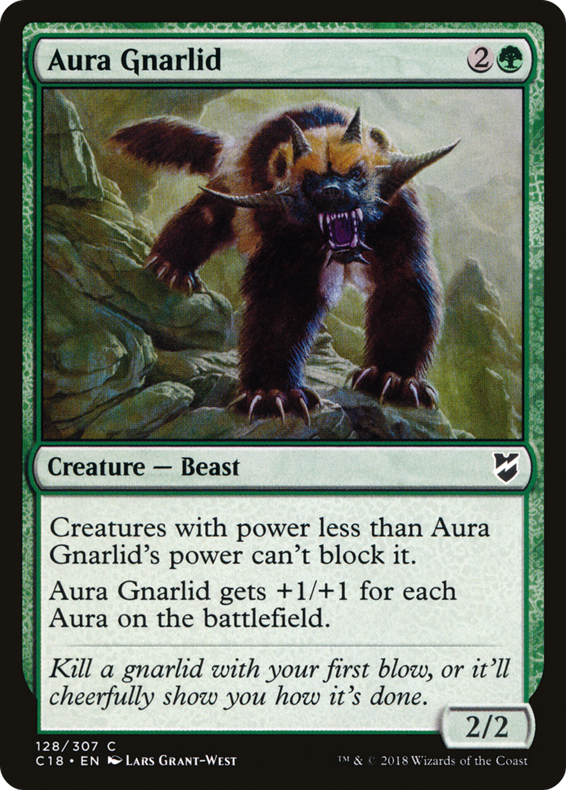 Aura Gnarlid — Commander 2018 — Magic: The Gathering