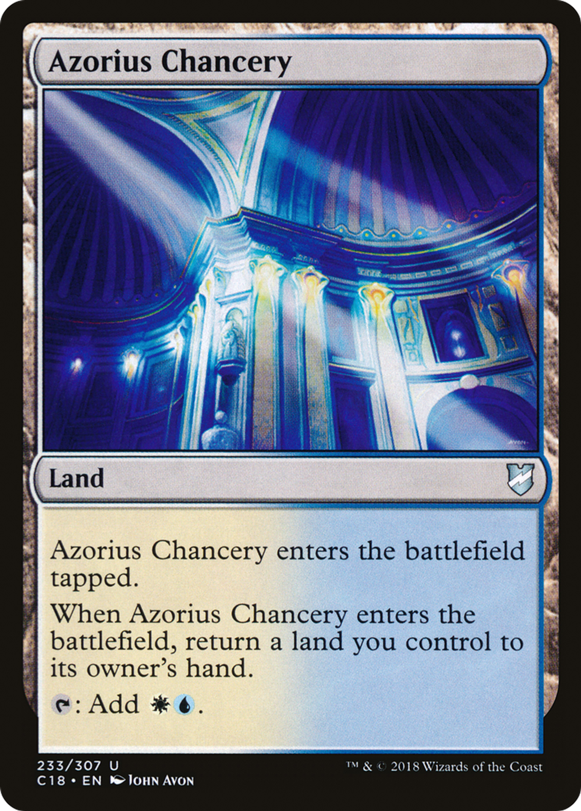Azorius Chancery — Commander 2018 — Magic: The Gathering
