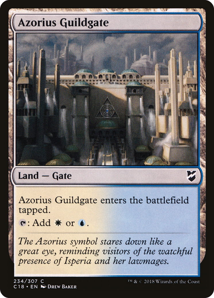 Azorius Guildgate — Commander 2018 — Magic: The Gathering