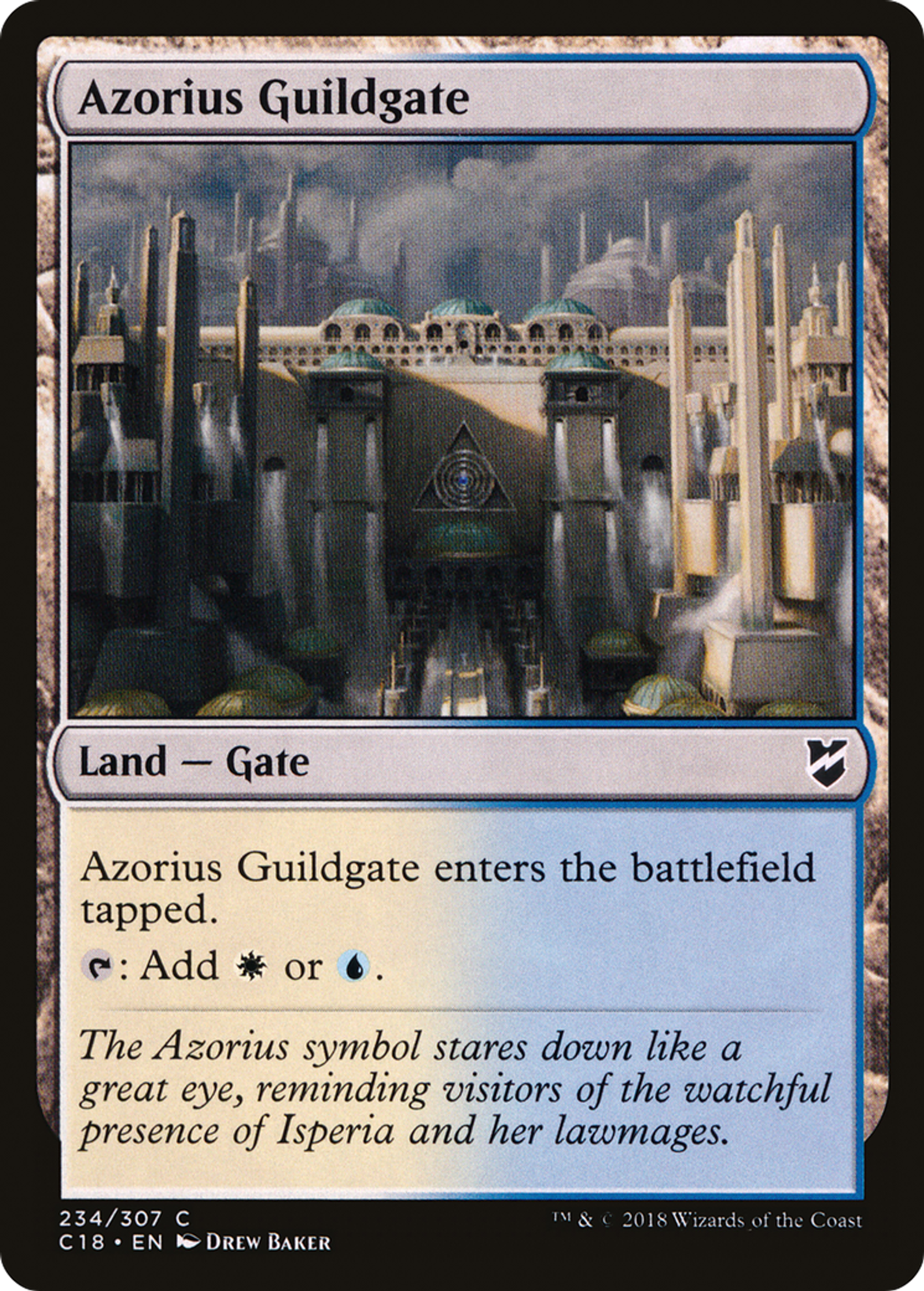 Azorius Guildgate — Commander 2018 — Magic: The Gathering