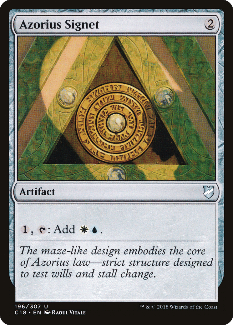 Azorius Signet — Commander 2018 — Magic: The Gathering