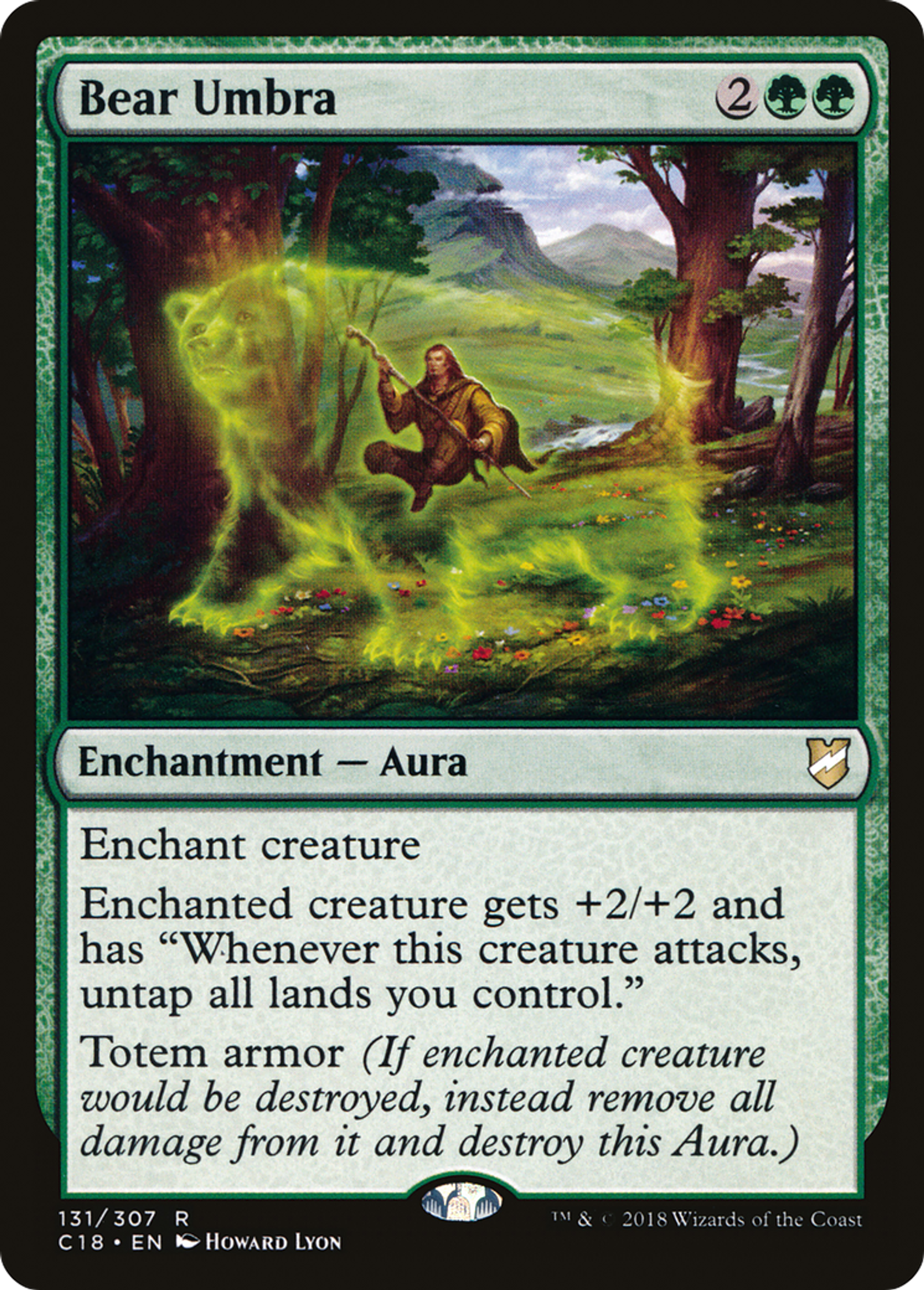 Bear Umbra — Commander 2018 — Magic: The Gathering