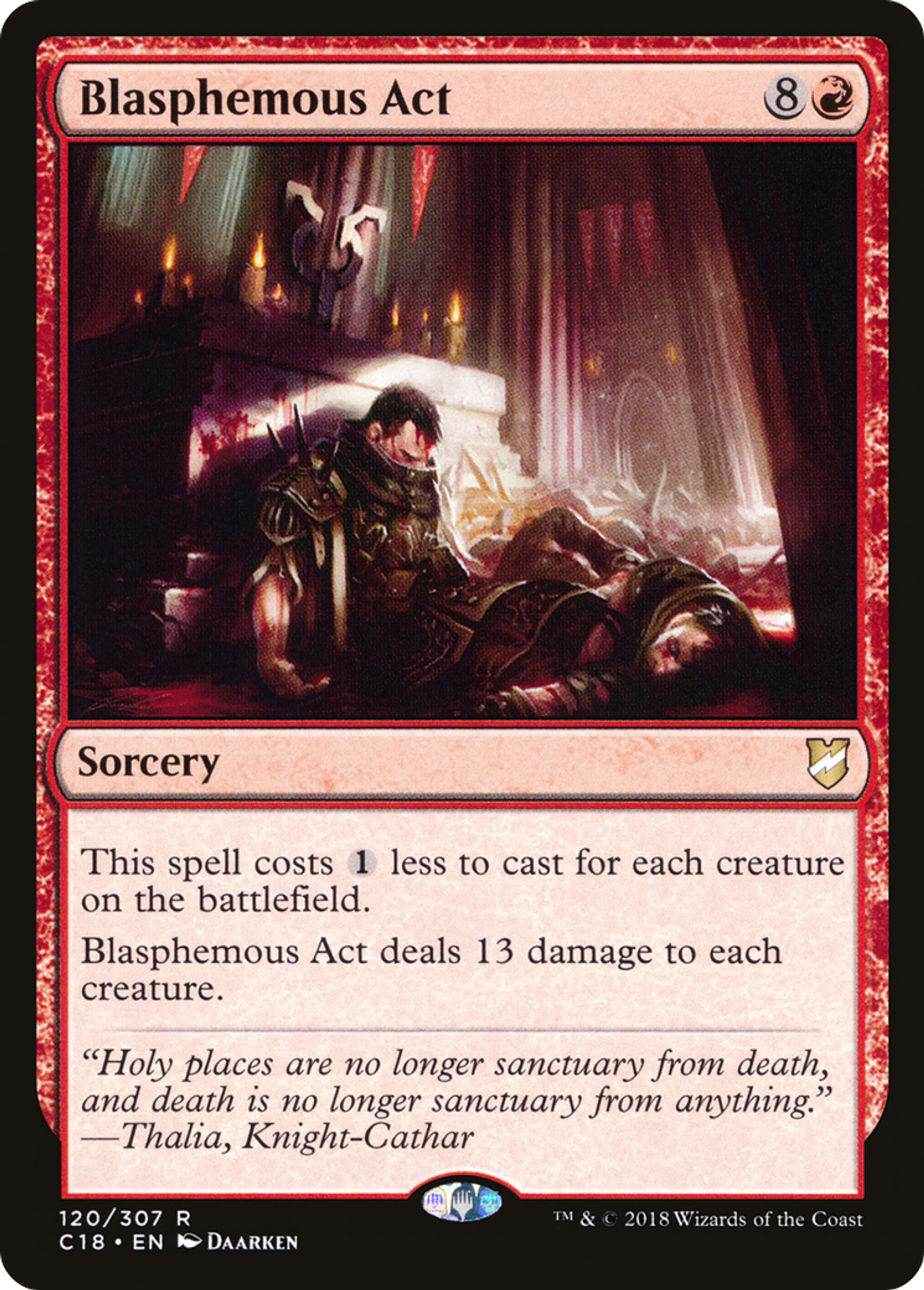 Blasphemous Act — Commander 2018 — Magic: The Gathering